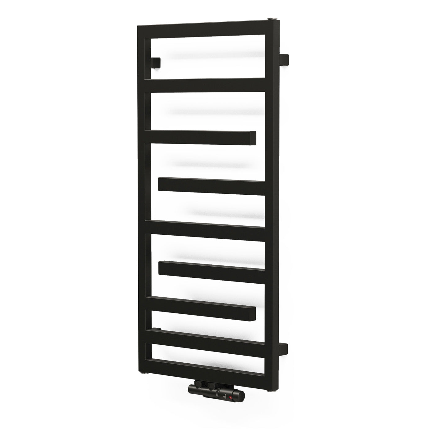 Terma JUNO, 1040h x 500w(mm), 1416 BTUs Heated Towel Rail, RAL 9005 Matt Black