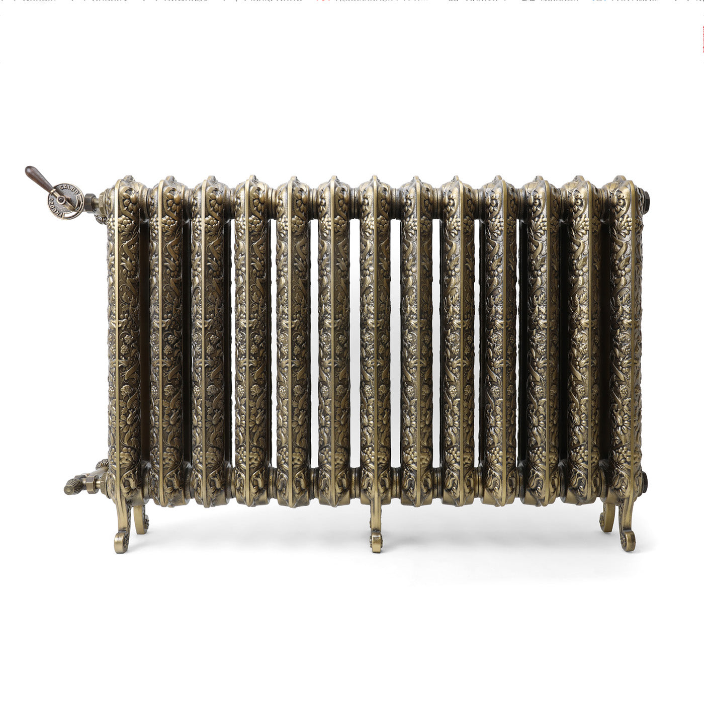 Terma KASZUB, 720h x 1098w(mm), 3276 BTUs, Floorstanding Horizontal Cast Iron Radiator, 13 sections, Antique Brass