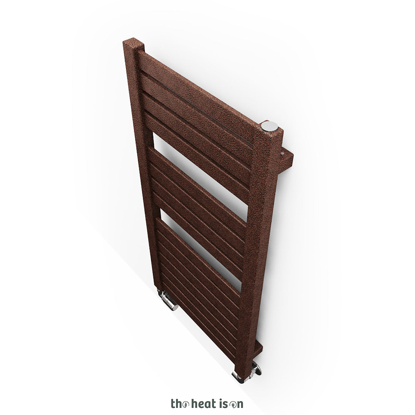 Terma MANTIS, 860h x 440w(mm), 1198 BTUs, Heated Towel Rail, Aubergine