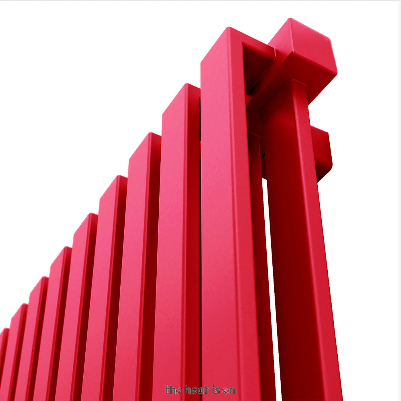 Terma NEMO, 530h x 915w(mm), 3030 BTUs, Horizontal Designer Radiator, RAL 3020 Matt Traffic Red
