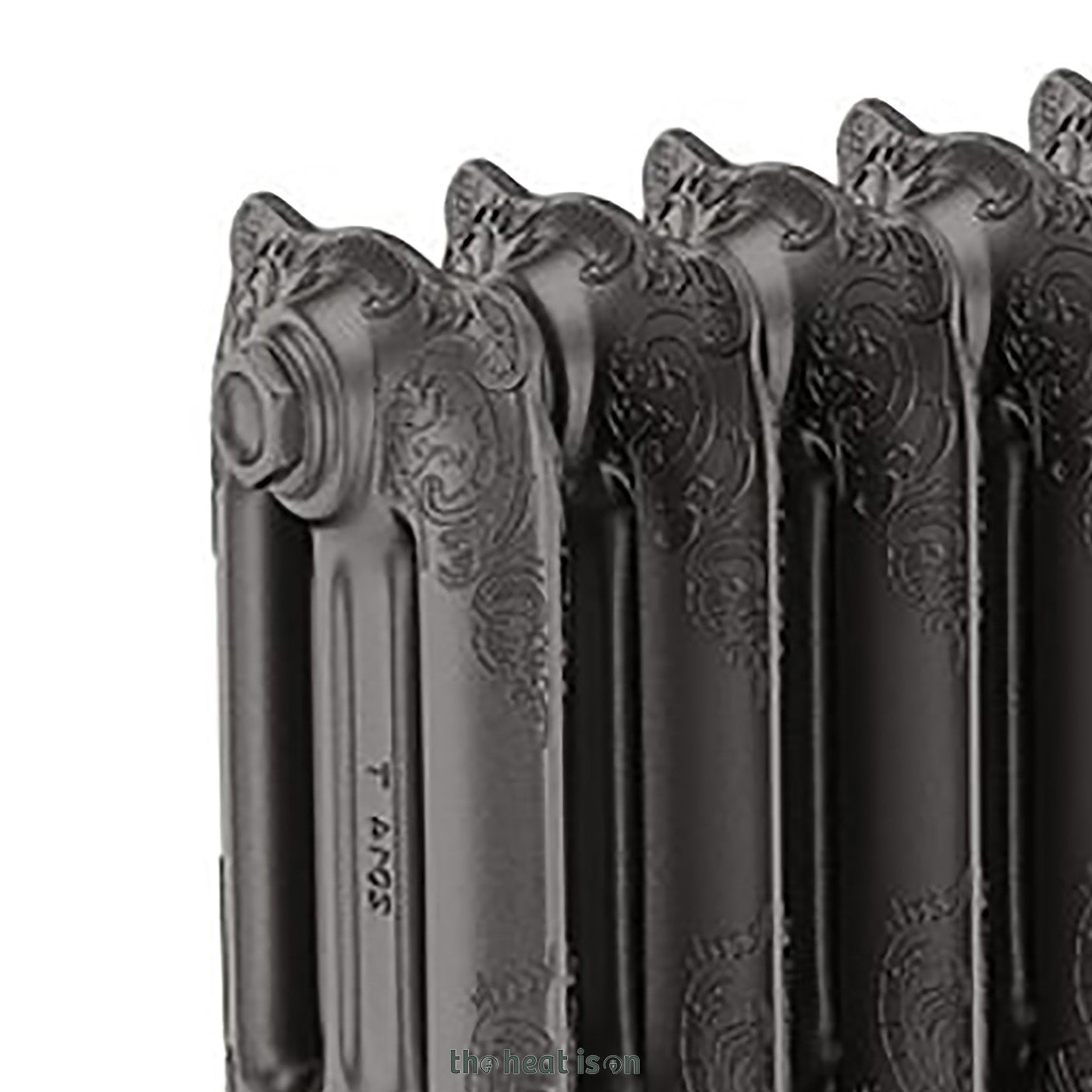 Terma OXFORD, 660h x 852w(mm), 4879 BTUs, Horizontal Cast Iron Radiator, 10 sections, Raw Metal