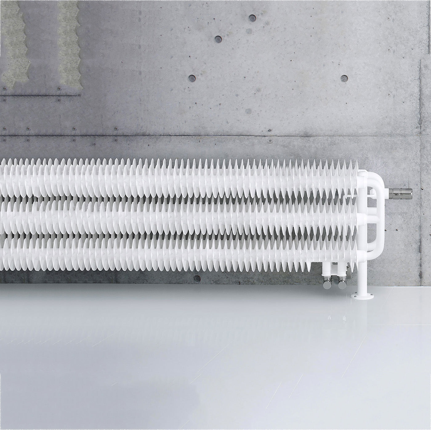 Terma RIBBON HSD, 290h x 1740w(mm), 6203 BTUs, Horizontal Designer Radiator, RAL 9016 Matt White