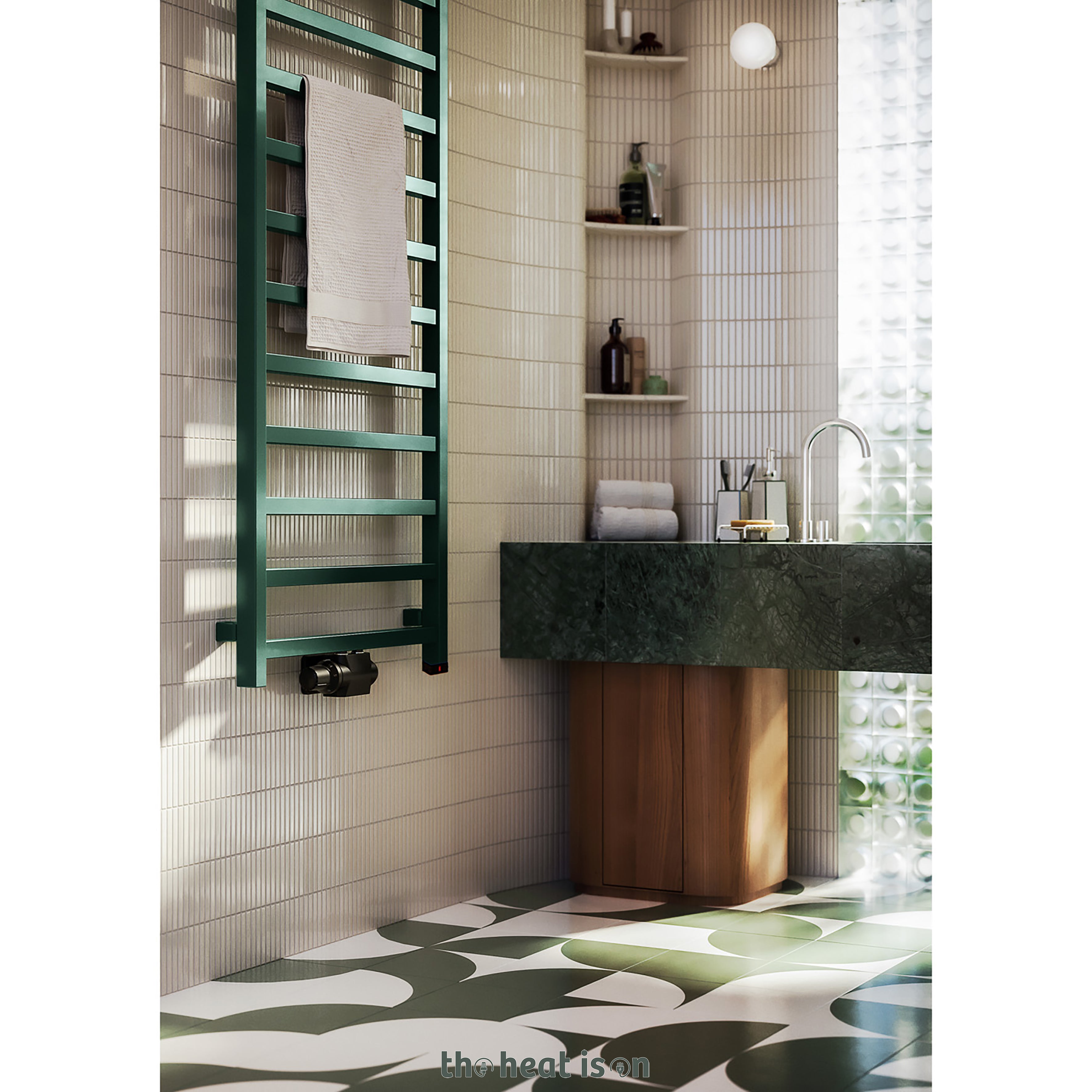 04_terma-simple-one-dual-fuel-towel-rail_-1680h-x-500w_mm_-2109-btus_-600w_-bottle-green-_premium-wet-paint_-_with-twins-valves-in-black-_-internal-one-element_-45_60oc