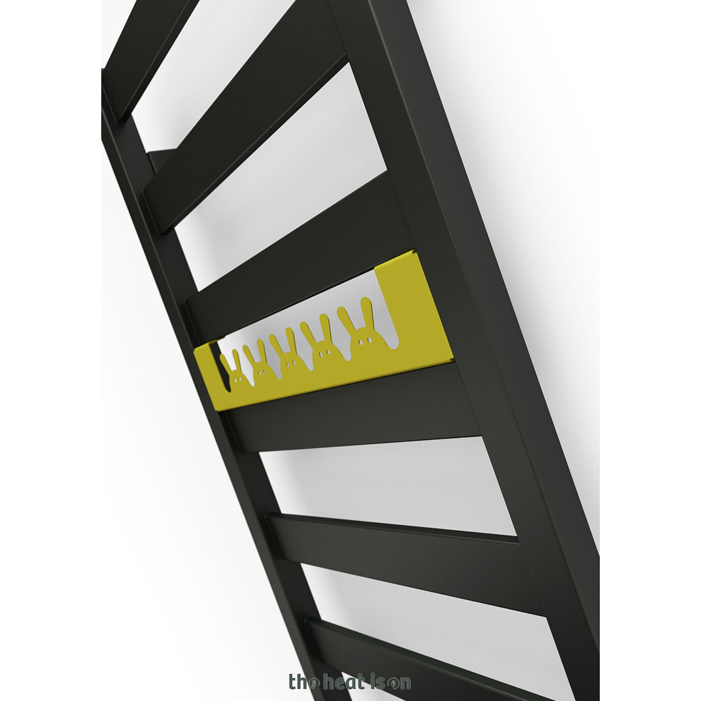Terma VIVO, 1150h x 500w(mm), 1477 BTUs Heated Towel Rail, RAL 9005 Matt Black