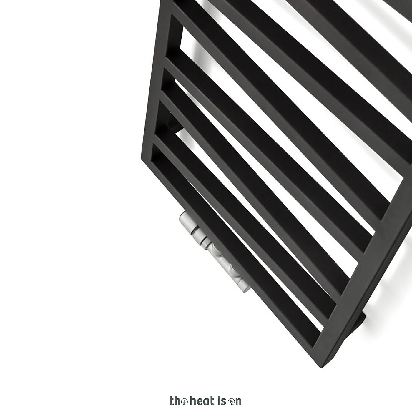 Terma ZIG ZAG, 1780h x 500w(mm), 2139 BTUs, Heated Towel Rail, Heban