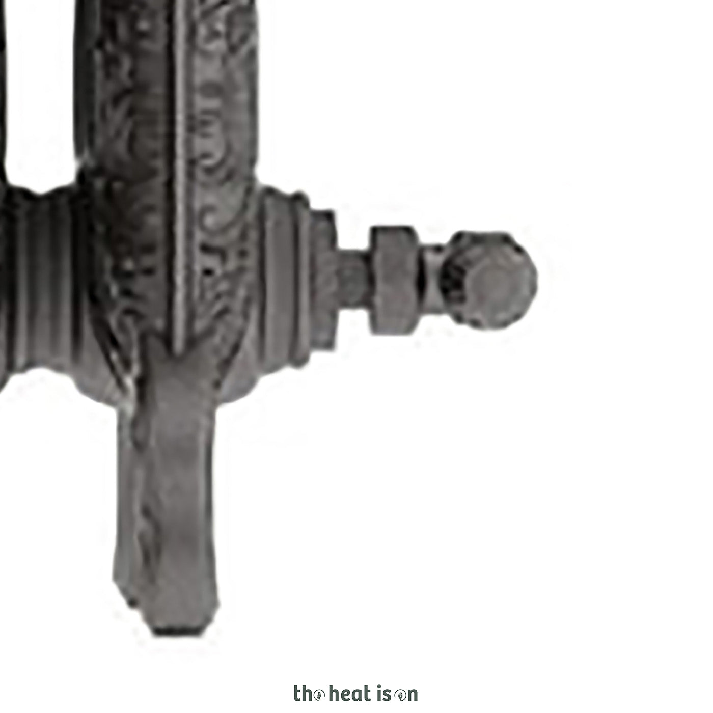 Thermostatic Radiator Valves (TRVs) & Pipe Masking,  Raw Metal, LEFT or RIGHT SIDED, ANGLED, ARTISTIC with HANDLE