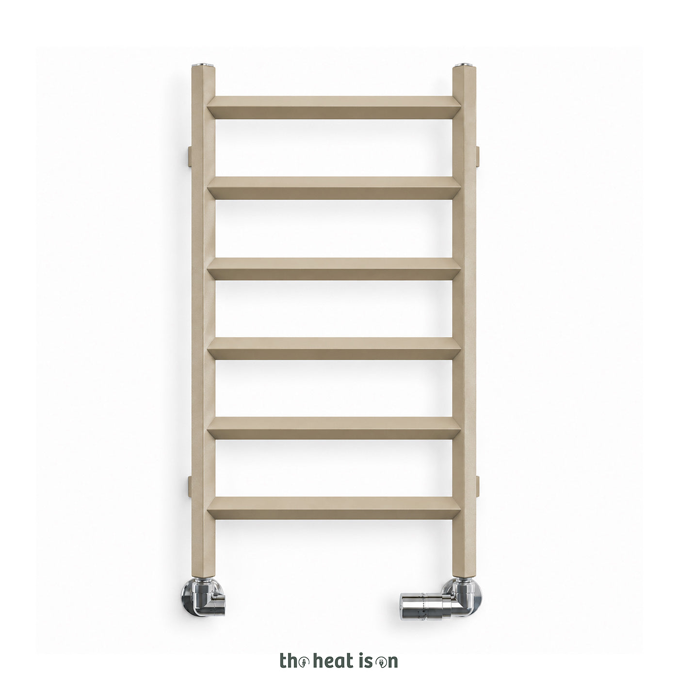Terma CRYSTAL, 840h x 600w(mm), 1077 BTUs Heated Towel Rail, California Beige