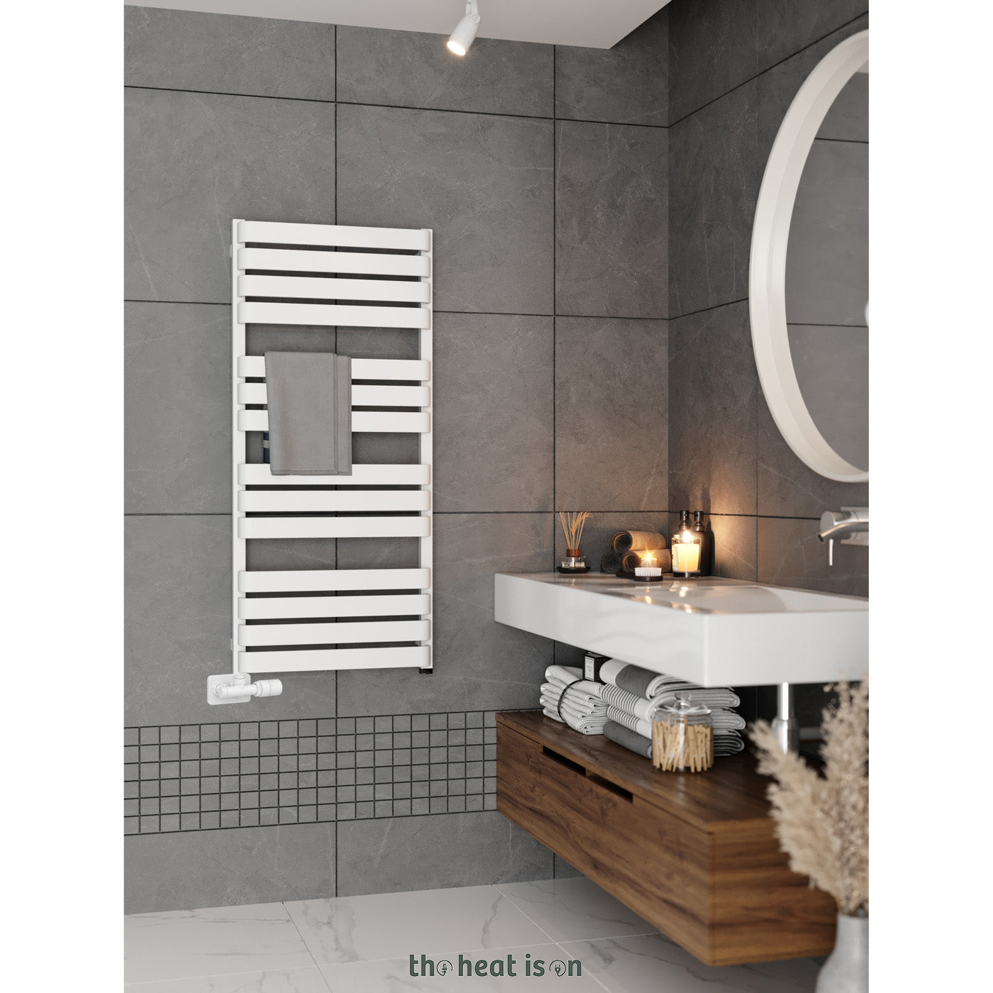 05-terma-warp-t-one-dual-fuel-towel-rail-1110h-x-500wmm-1887-btus-800w-super-matt-soft-ral-9016-with-unico-dual-fuel-valve-in-chrome-internal-one-element-45-60oc