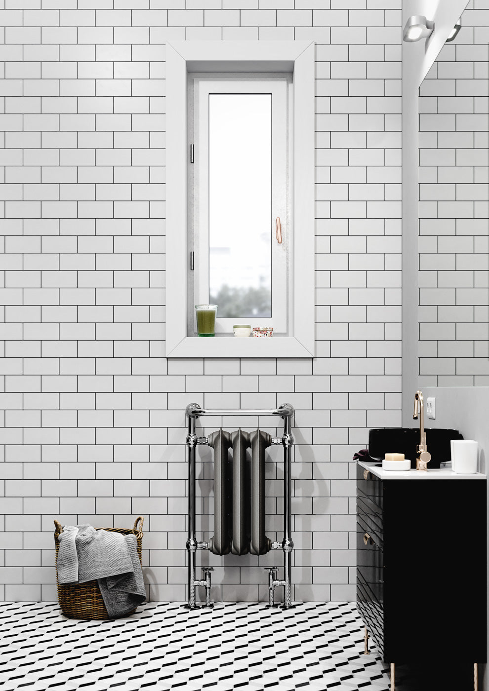 05_Terma-PLAIN-TOWEL-RAIL_-900h-x-490w_mm_-1217-BTUs_-Heated-Towel-Rail_-Raw-Metal-_Radator_-_-Chrome-_Surround