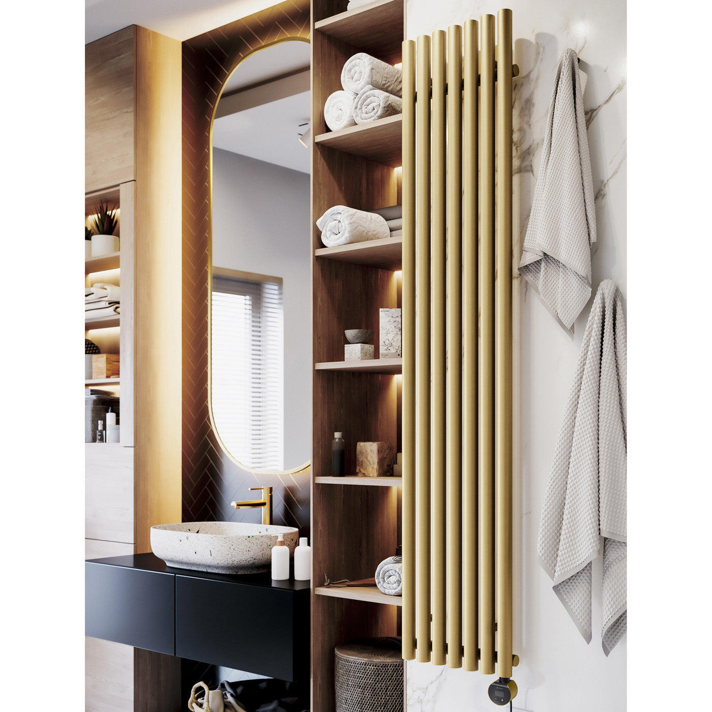 05_Terma-ROLO-ROOM-E-_Wi-Fi_-UK-plug_-1800h-x-370w_mm_-0.8-Kw-Electric-Radiator_-Matt-Brass