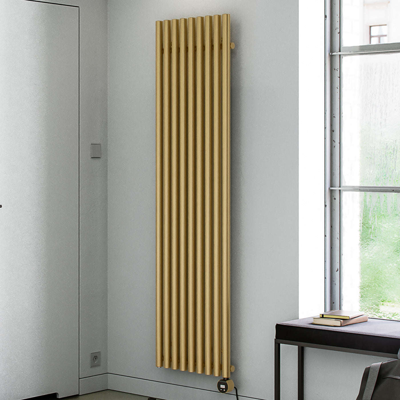 05_Terma-ROLO-ROOM-E-_Wi-Fi_-UK-plug_-1800h-x-480w_mm_-1-Kw-Electric-Radiator_-Matt-Brass