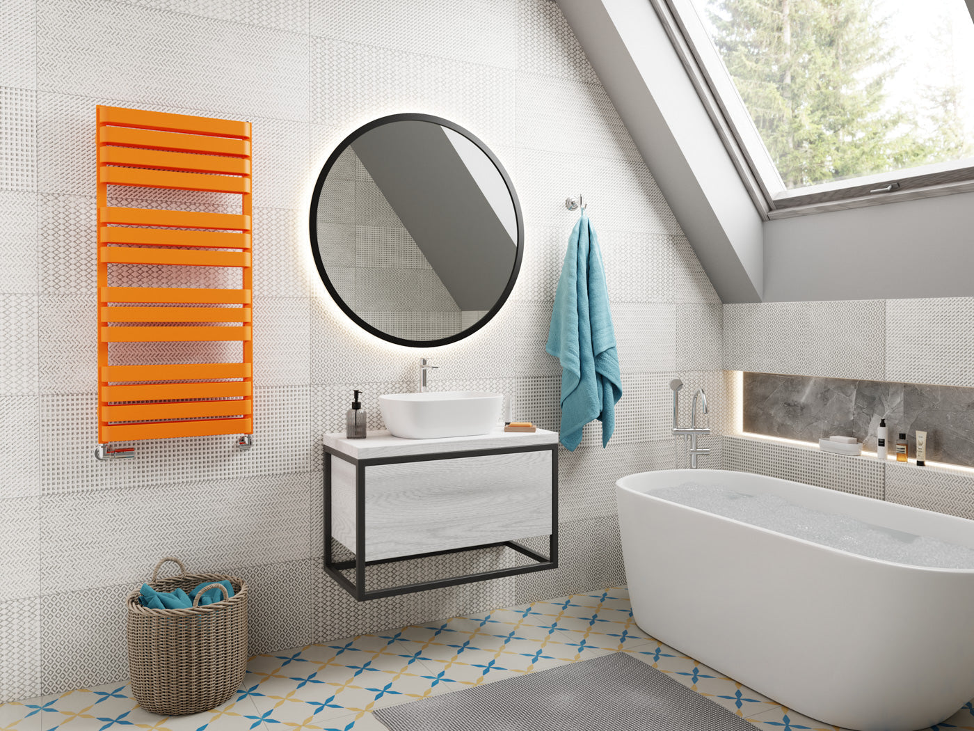 05_Terma-WARP-T-BOLD_-1110h-x-500w_mm_-2660-BTUs-Heated-Towel-Rail_-RAL-2003-_Matt_-Orange