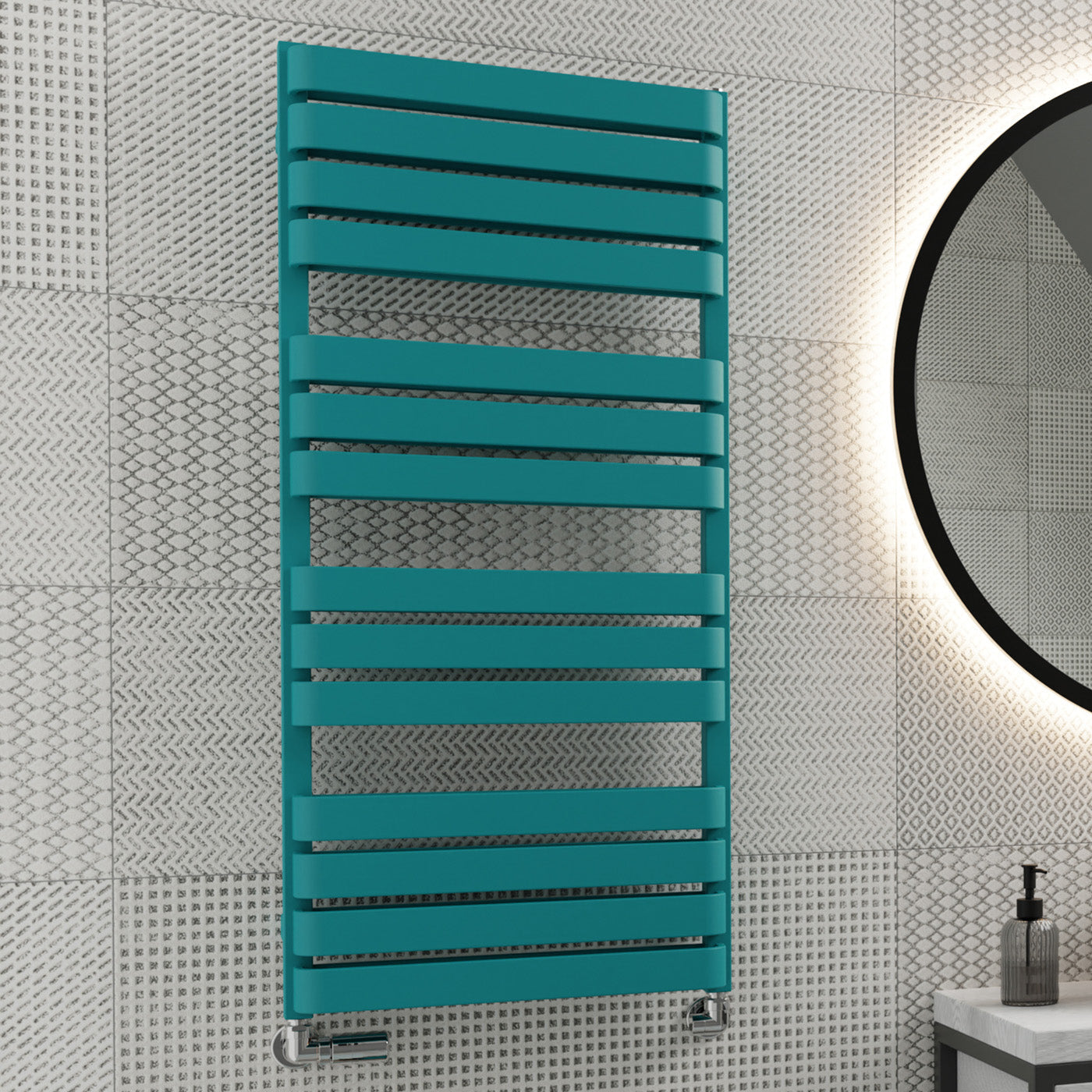 05_Terma-WARP-T-BOLD_-1110h-x-500w_mm_-2660-BTUs-Heated-Towel-Rail_-RAL-5018-_Matt_-Teal