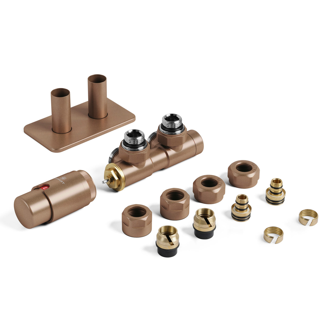 05_Thermostatic-50mm-Radiator-Valves-_TRVs_-_-Pipe-Masking_-Bright-Copper_-LEFT-SIDED-ANGLED_-TWINS