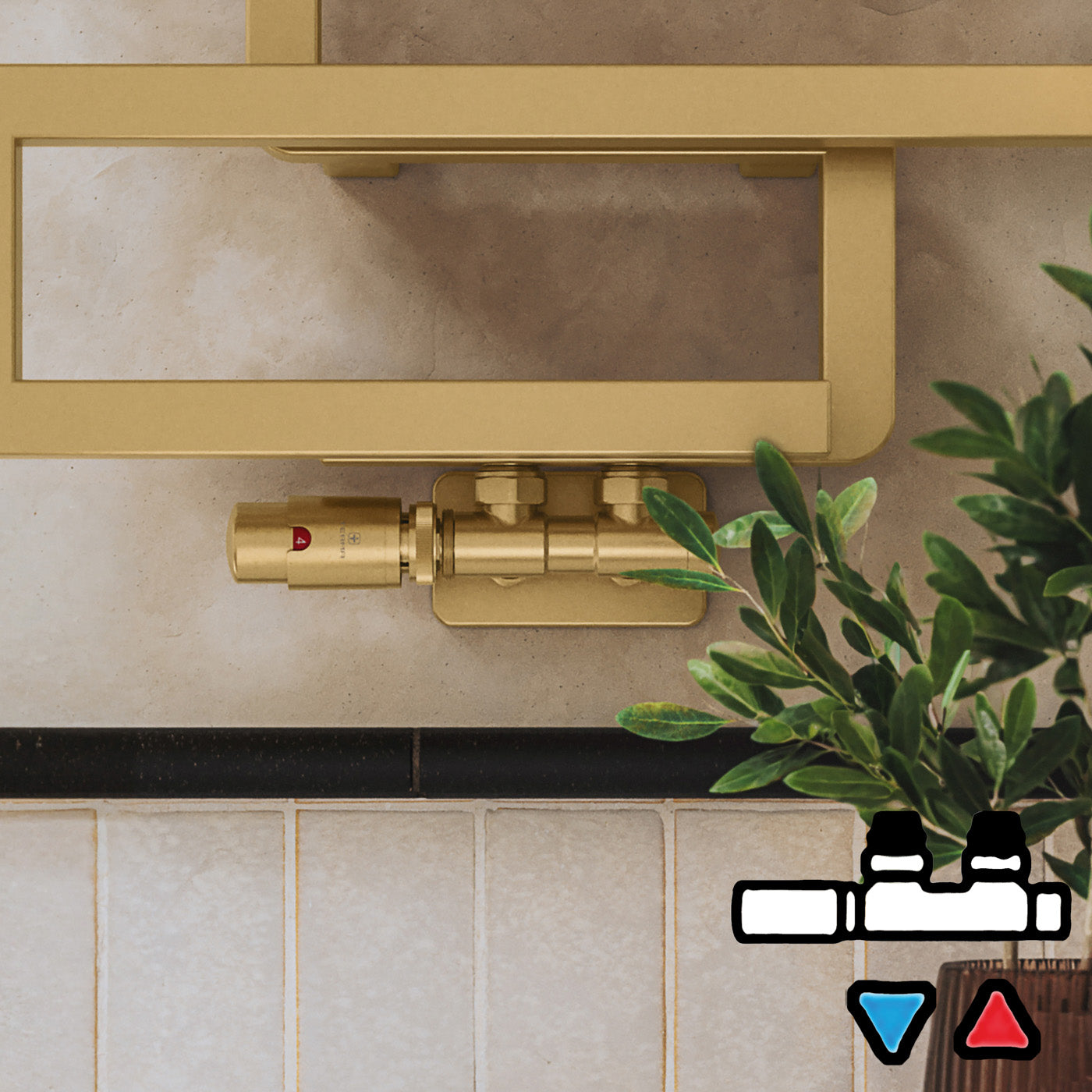 05_Thermostatic-50mm-Towel-Rail-Valves-_TRVs_-_-Pipe-Masking_-Brass_-LEFT-SIDED-ANGLED_-TWINS