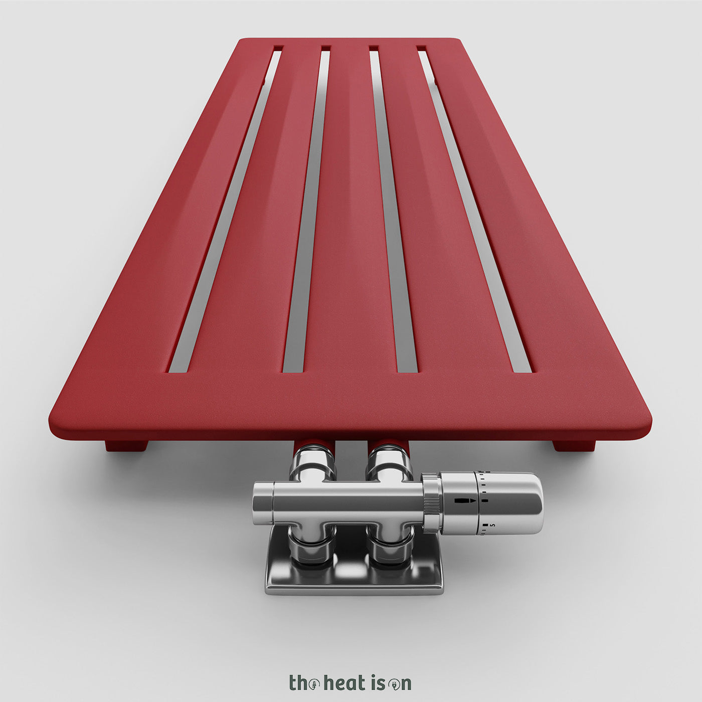 Terma AERO V, 1200h x 410w(mm), 1563 BTUs, Vertical Designer Radiator, Metallic Red