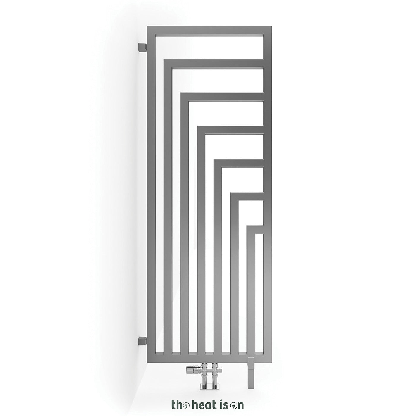 Terma ANGUS DW, 1620h x 600w(mm), 3088 BTUs, Vertical Designer Radiator, Salt & Pepper