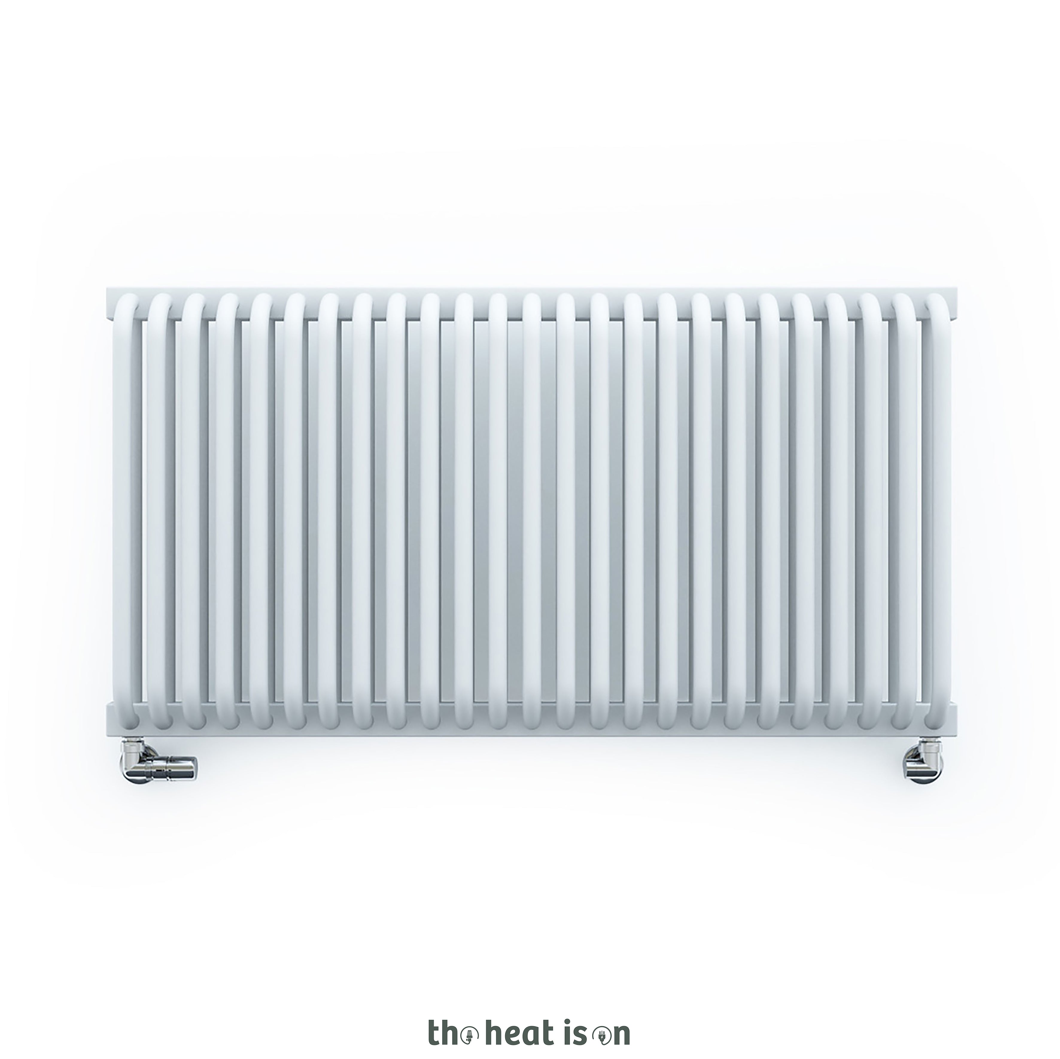 Terma DELFIN, 540h x 1020w(mm), 3607 BTUs Horizontal Designer Radiator, RAL 9016 Soft Matt White