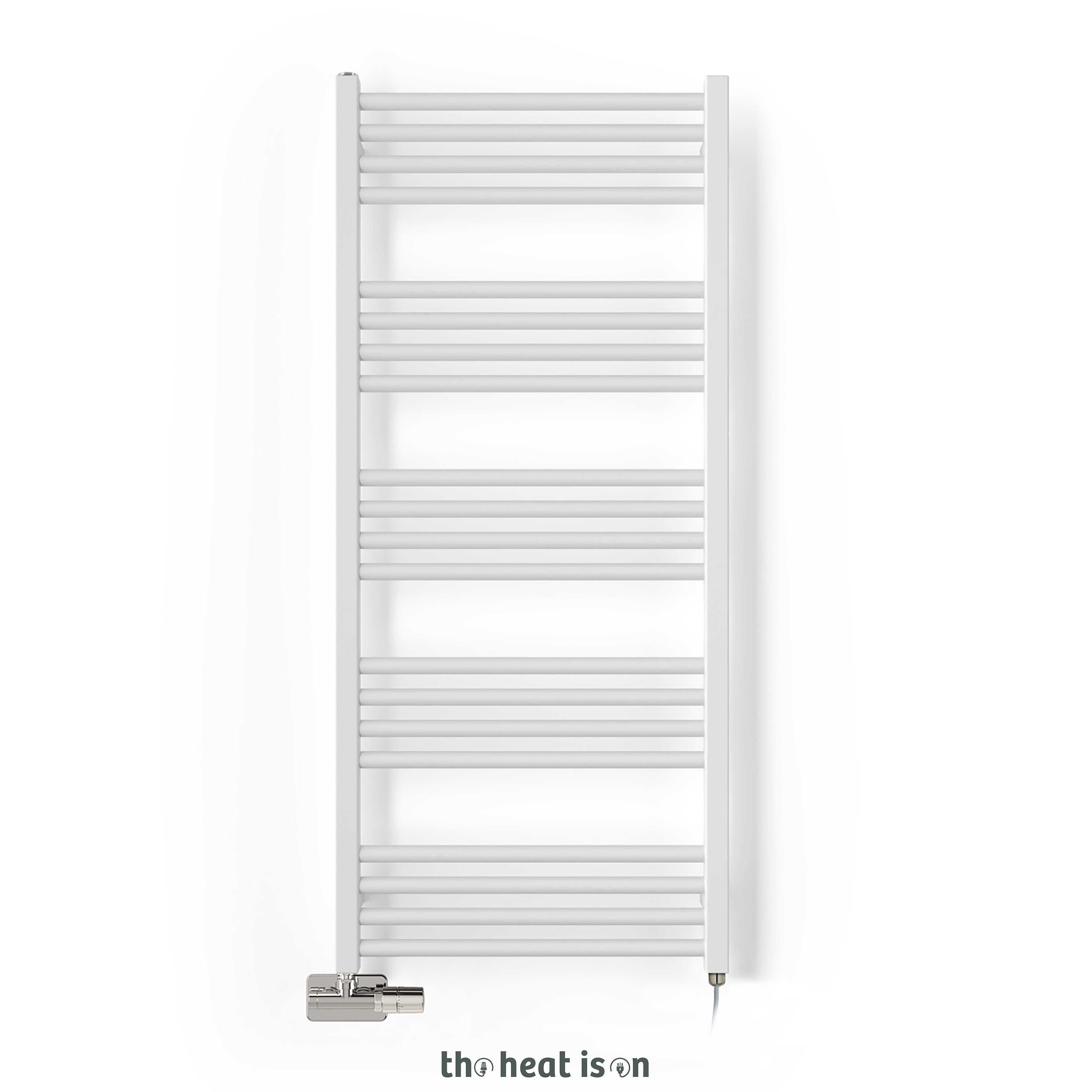 05_terma-fiona-dual-fuel-towel-rail_-1140h-x-500w_mm_-1662-btus_-600w_-super-matt-soft-ral-9016-_with-unico-dual-fuel-valve-in-chrome-_-sim-element_-one-set-temp-65oc