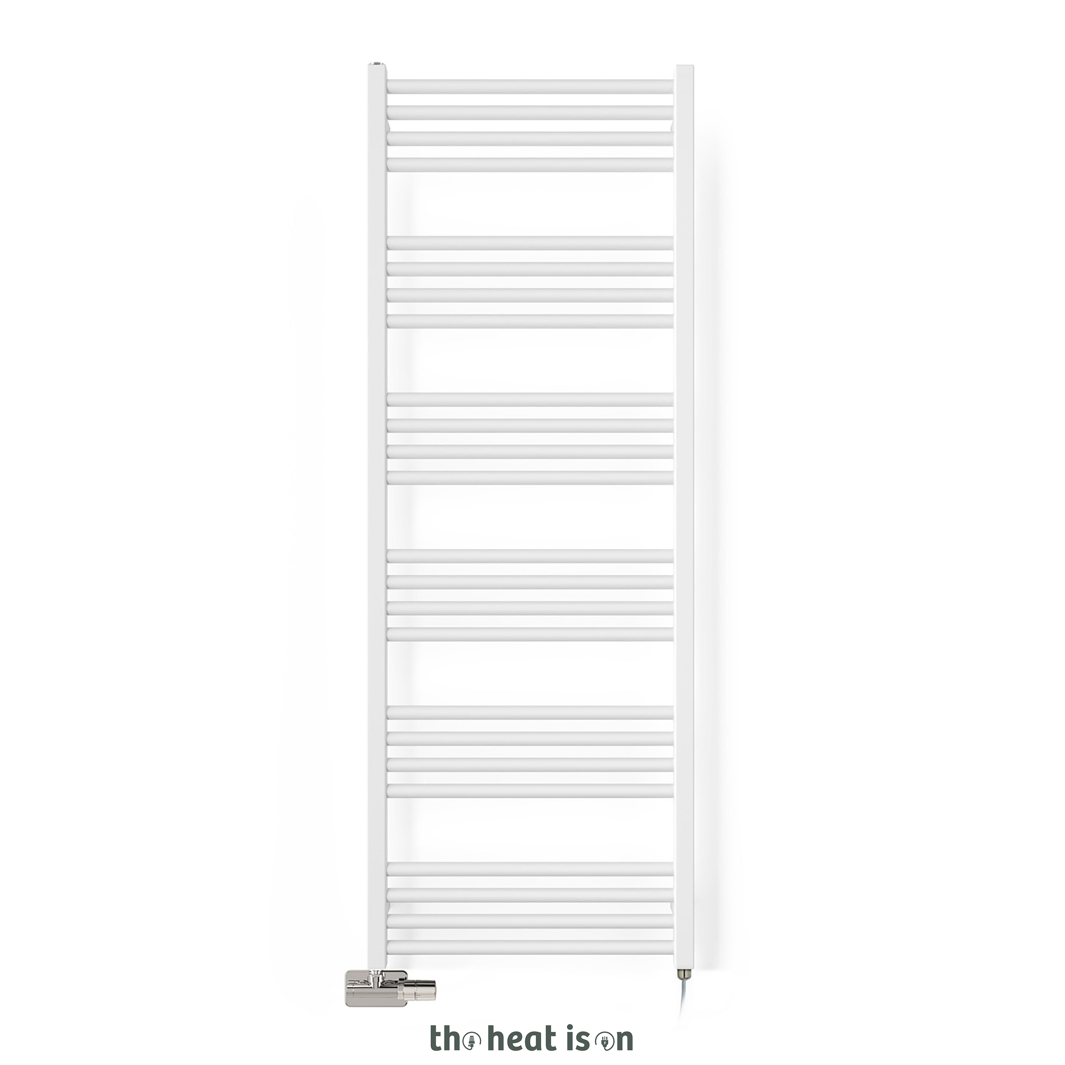 05_terma-fiona-dual-fuel-towel-rail_-1380h-x-500w_mm_-2003-btus_-600w_-super-matt-soft-ral-9016-_with-unico-dual-fuel-valve-in-chrome-_-sim-element_-one-set-temp-65oc