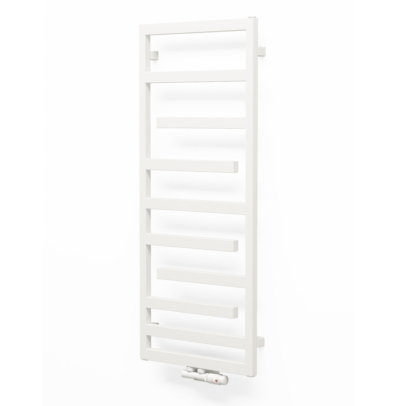 Terma JUNO, 1210h x 500w(mm), 1614 BTUs Heated Towel Rail, RAL 9016 Matt White