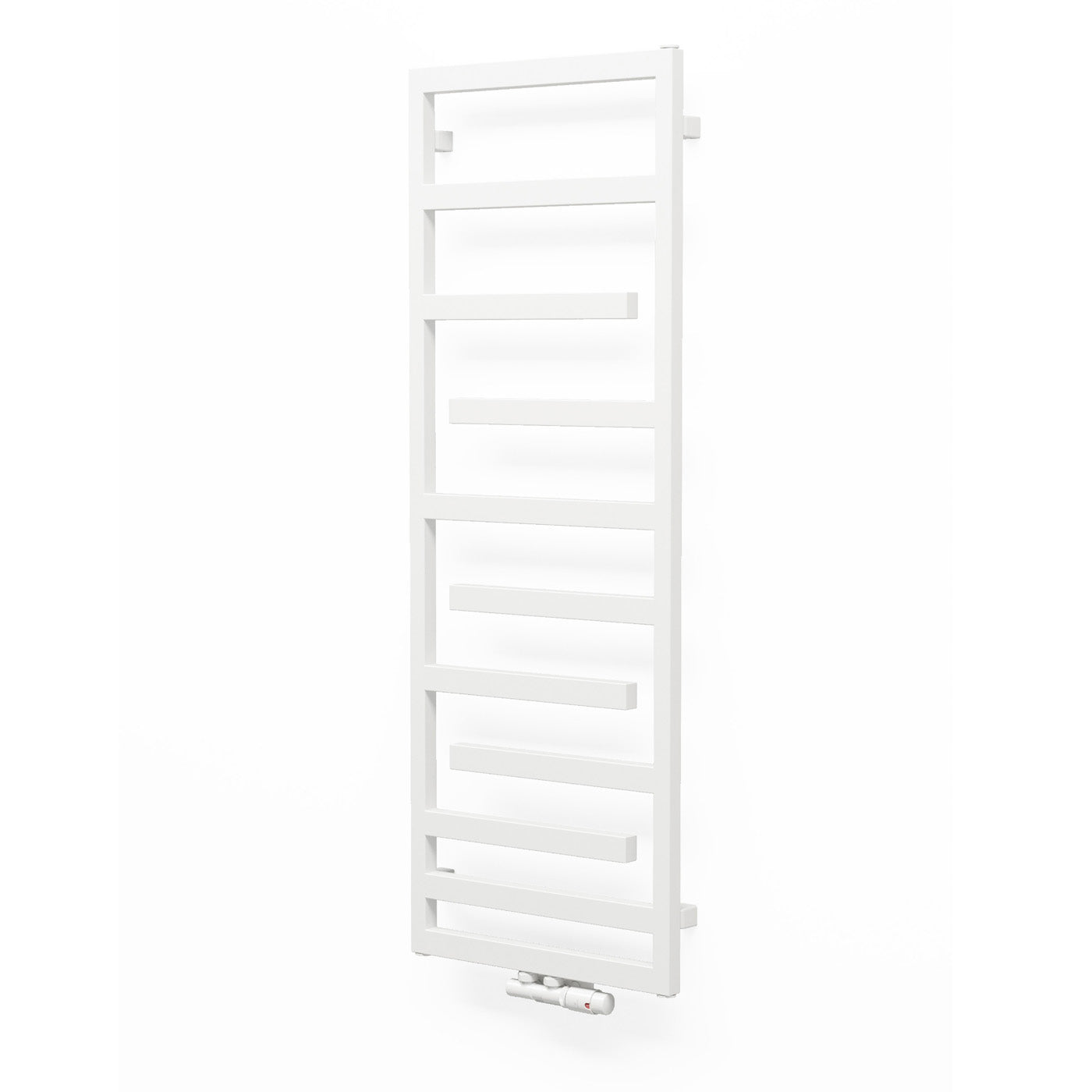 Terma JUNO, 1390h x 500w(mm), 1819 BTUs Heated Towel Rail, RAL 9016 Matt White