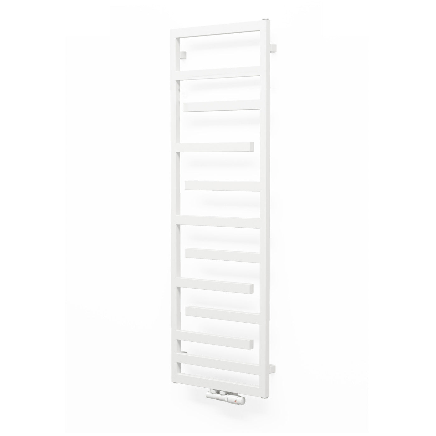 Terma JUNO, 1580h x 500w(mm), 2034 BTUs Heated Towel Rail, RAL 9016 Matt White