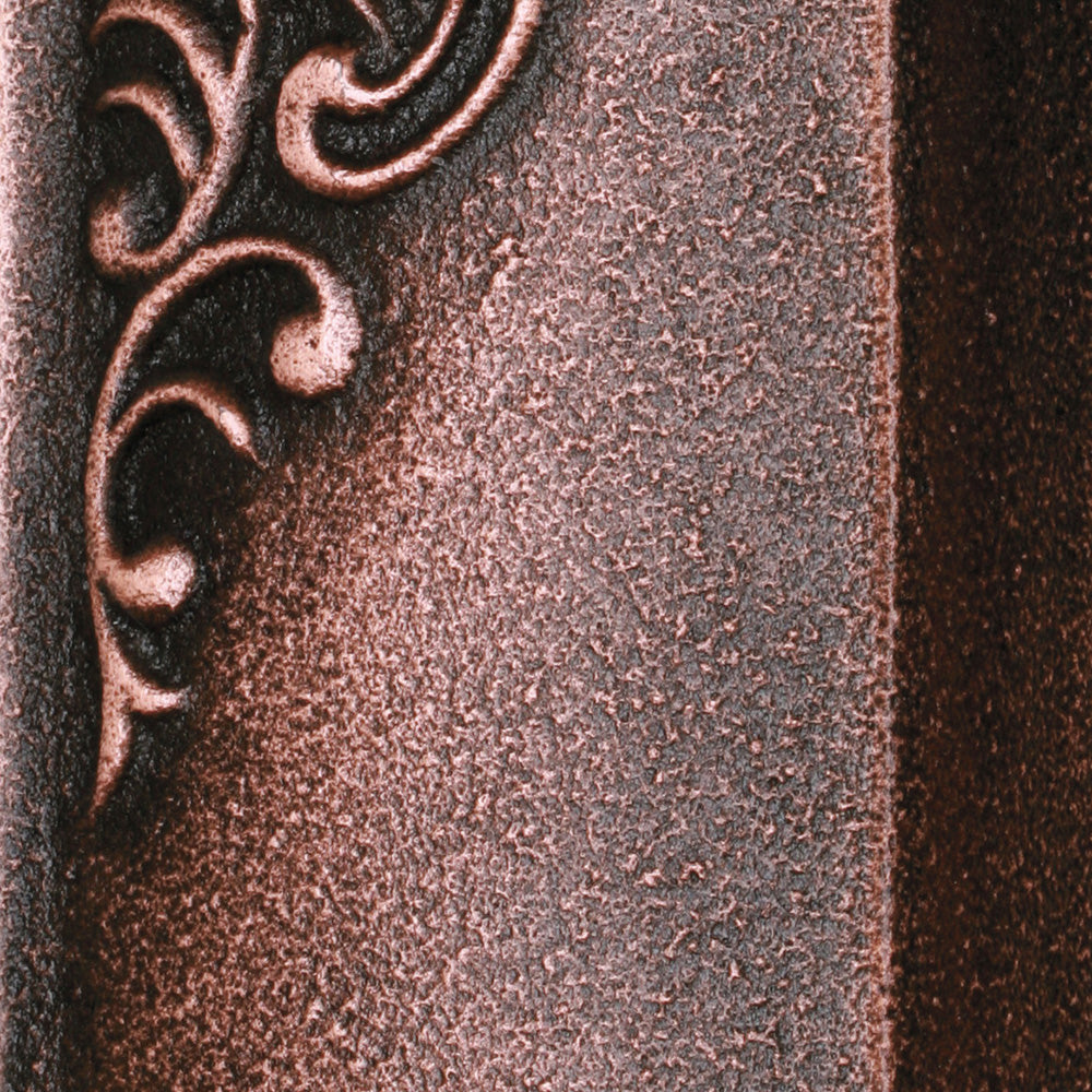 Terma KASZUB, 520h x 852w(mm), 3276 BTUs, Floorstanding Horizontal Cast Iron Radiator, 10 sections, Galvanic Copper