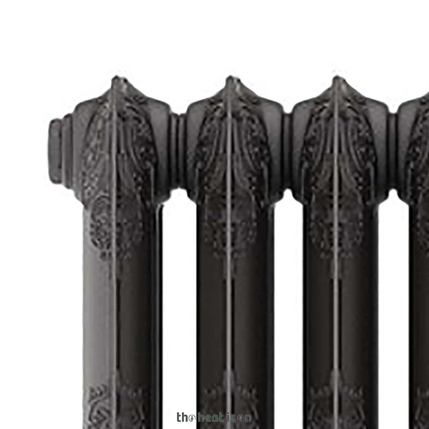 Terma OXFORD, 660h x 852w(mm), 4879 BTUs, Horizontal Cast Iron Radiator, 10 sections, Raw Metal