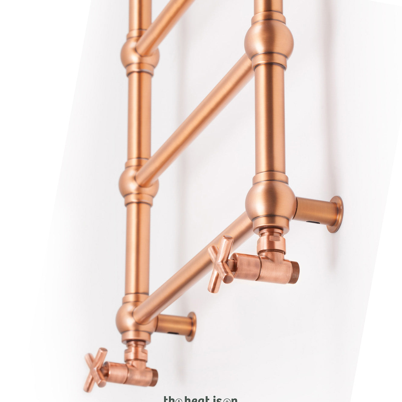 Terma RETRO, 1170h x 504w(mm), 1051 BTUs, Heated Towel Rail, True Copper (premium wet paint)