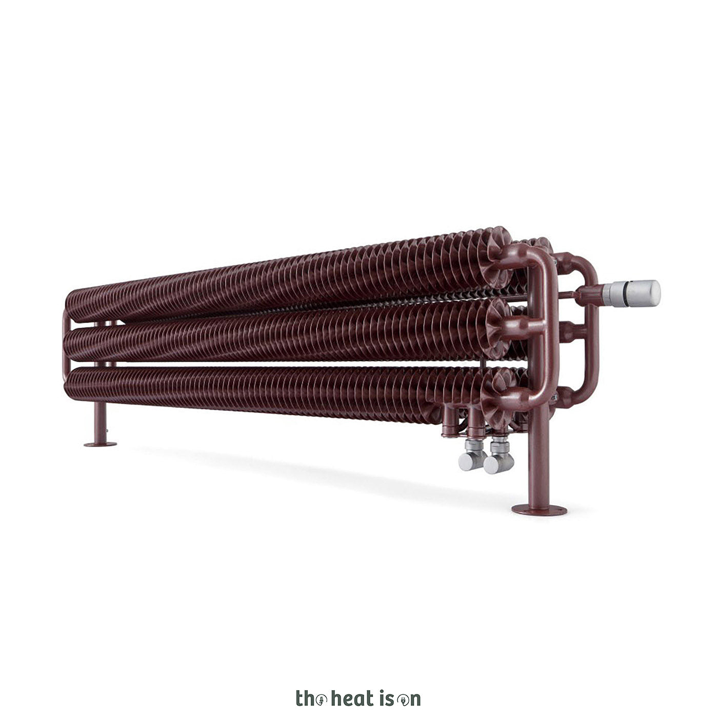 Terma RIBBON HSD, 290h x 1740w(mm), 6203 BTUs, Horizontal Designer Radiator, Bright Copper