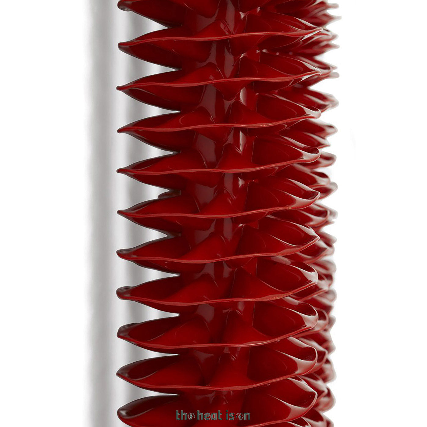Terma RIBBON V, 1720h x 390w(mm), 2975 BTUs, Vertical Designer Radiator, RAL 3020 Matt Traffic Red
