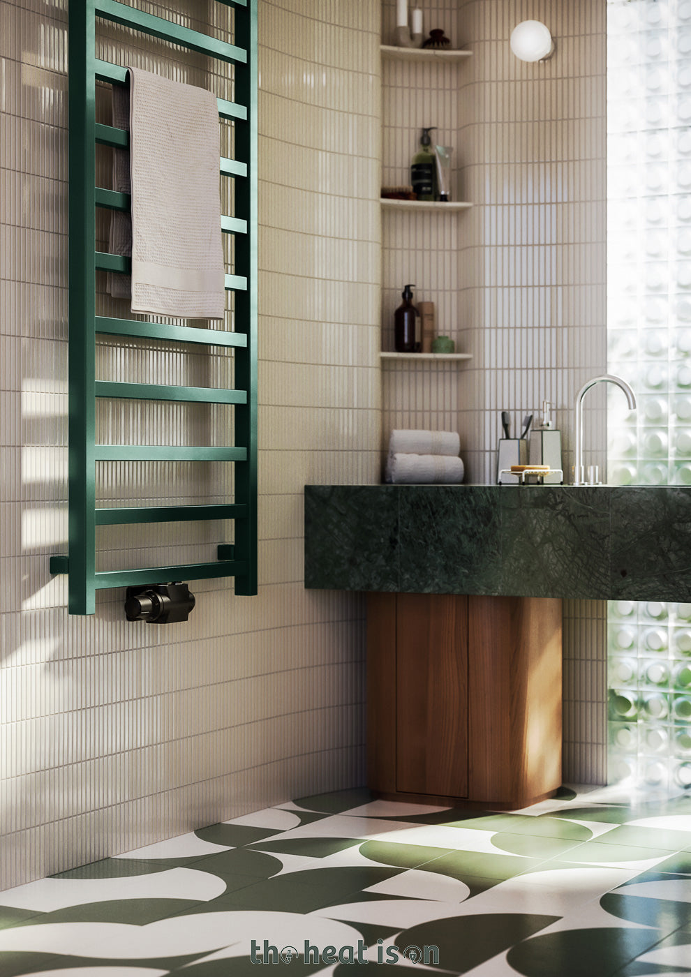 05_terma-simple_-1680h-x-500w_mm_-2109-btus-heated-towel-rail_-bottle-green-_premium-wet-paint