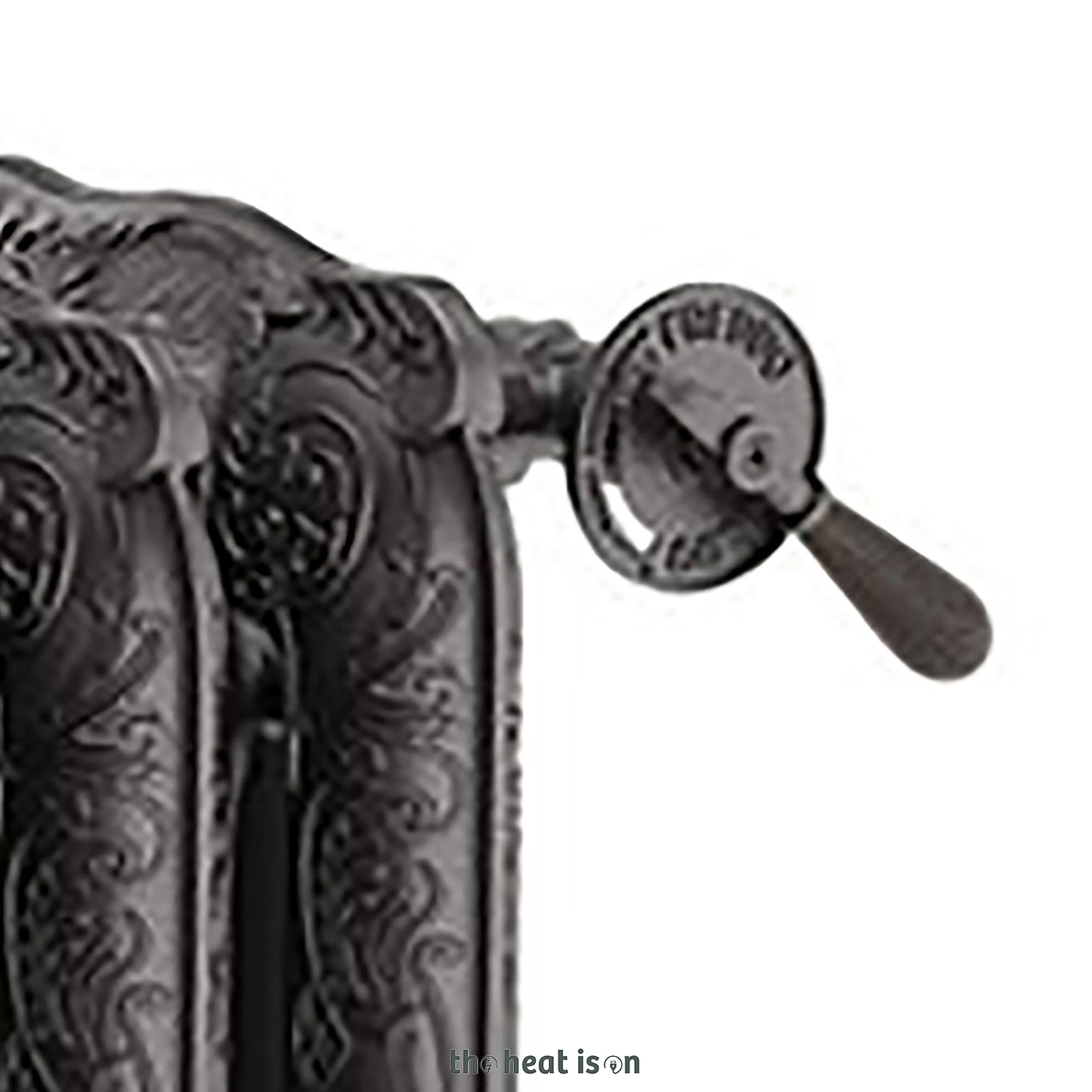 Thermostatic Radiator Valves (TRVs) & Pipe Masking,  Raw Metal, LEFT or RIGHT SIDED, ANGLED, ARTISTIC with HANDLE