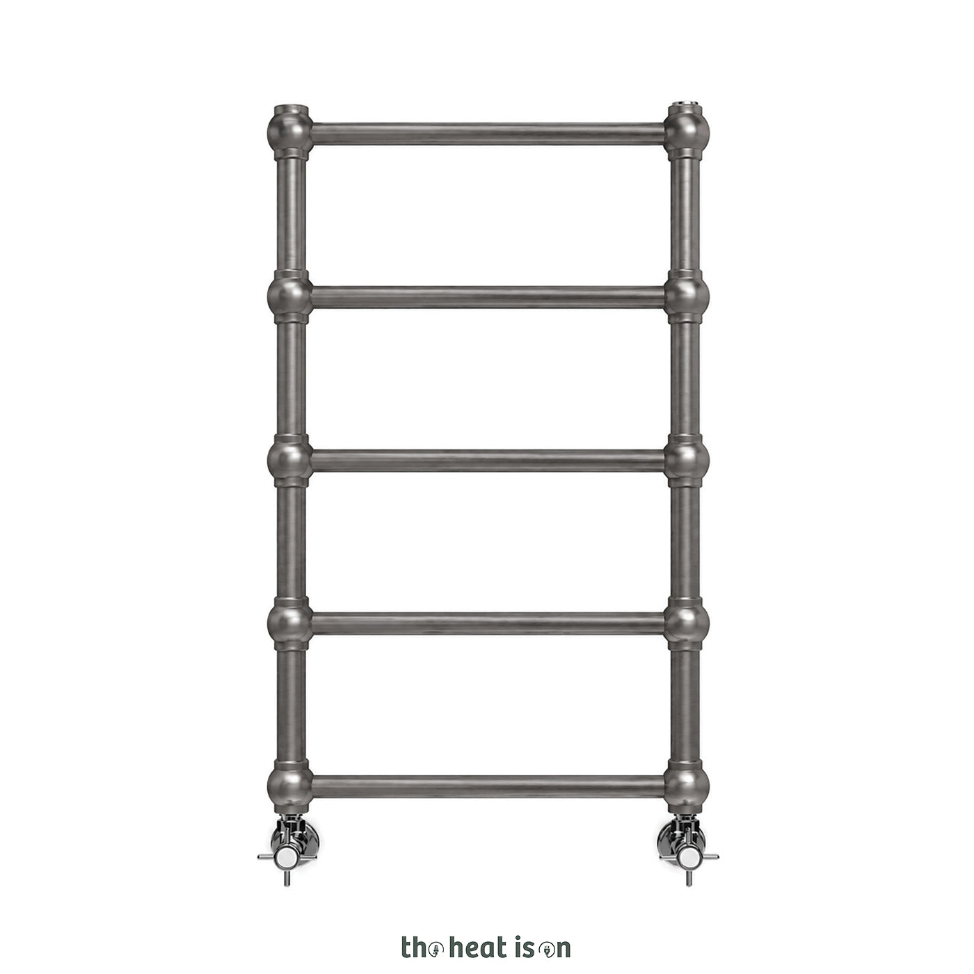 Terma RETRO, 800h x 504w(mm), 717 BTUs Heated Towel Rail, Raw Metal (premium wet paint)