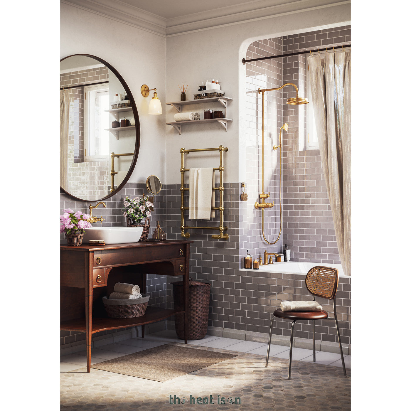 06-terma-retro-dual-fuel-towel-rail_-800h-x-504w_mm_-717-btus_-200w_-blackened-brass-_premium-wet-paint_-_-_with-unico-dual-fuel-valve-in-chrome-_-veo-black_brass-wi-fi-element_-30-60