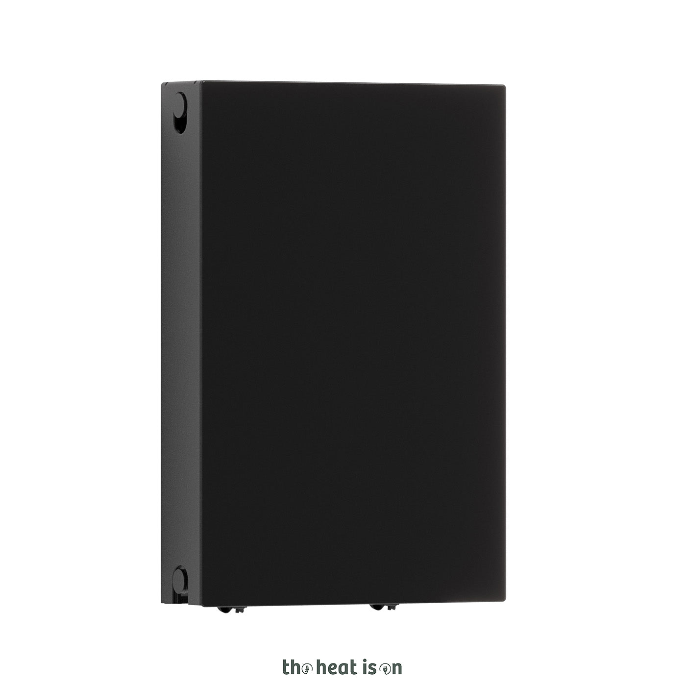 Terma SOLID, 600h x 400w(mm), 1894 BTUs, Horizontal Designer Radiator, RAL 9005 Matt Black