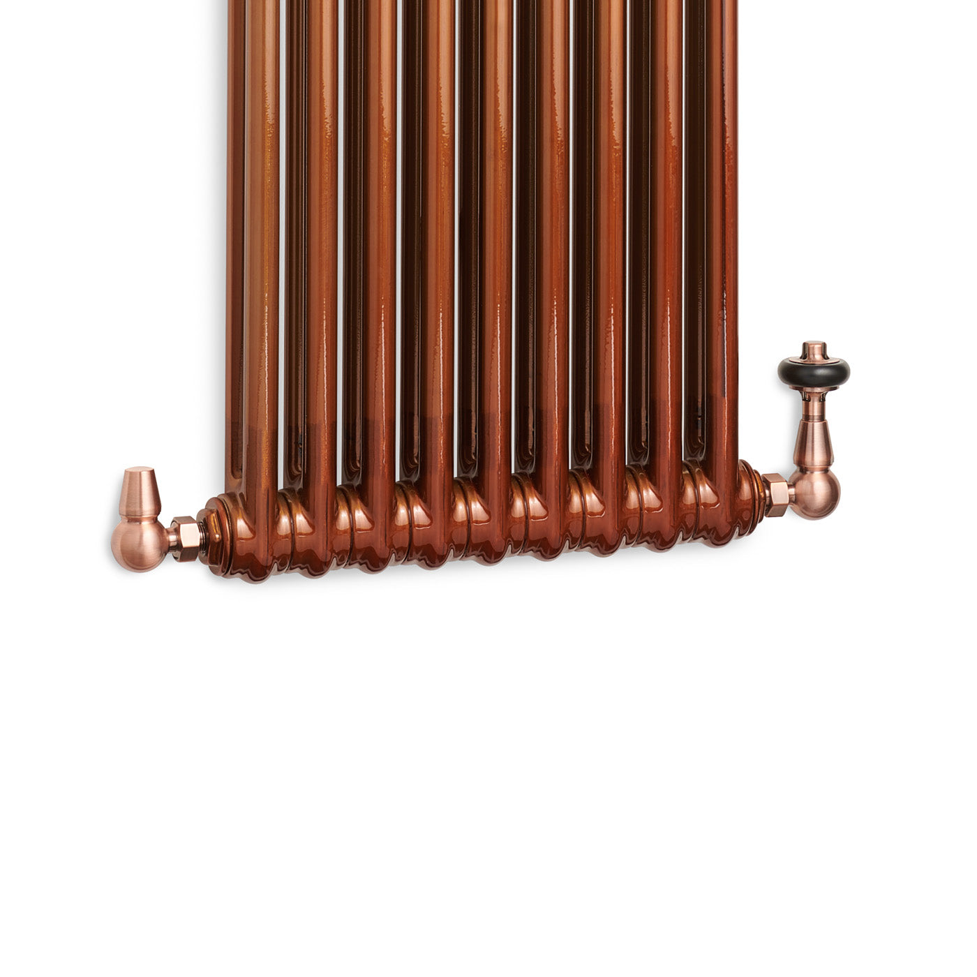 Copper Traditional Radiator Valves TRVs Corner Left or Right
