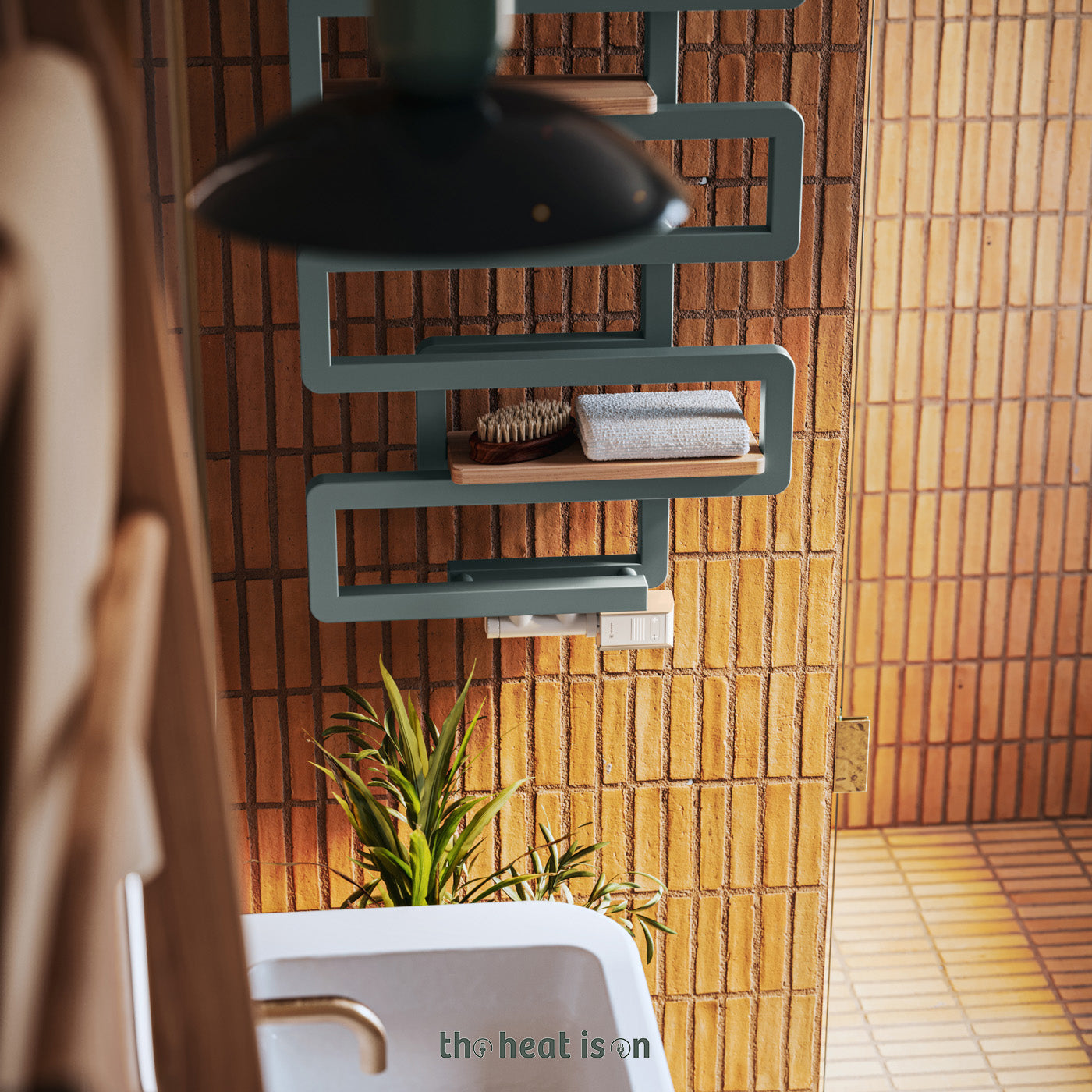06_Wooden-Shelf-Accessory_-Beech_--for-Terma-BOOKIE-Towel-Rail_-400mm-Wide-Stand-Model