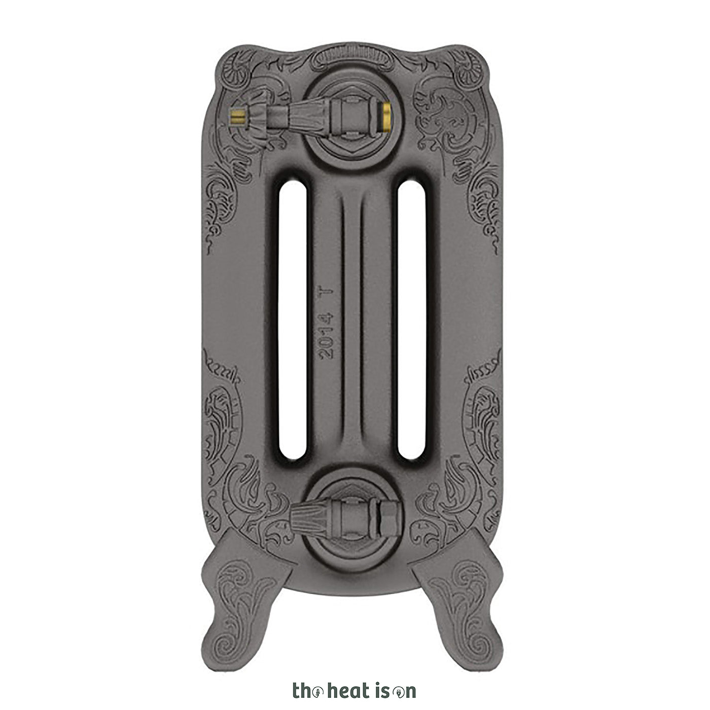 Terma OXFORD, 470h x 606w(mm), 2051 BTUs Horizontal Cast Iron Radiator, Raw Metal