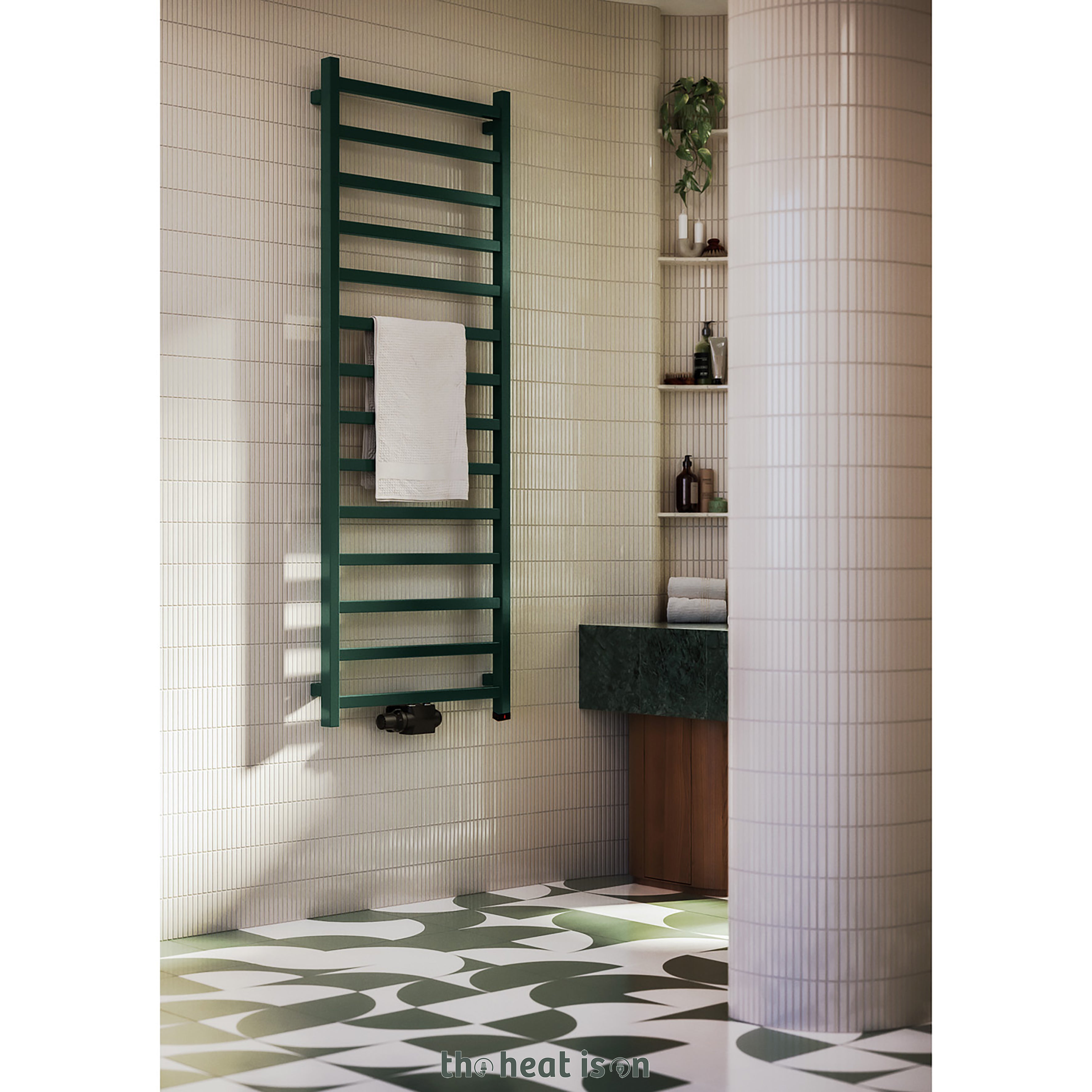 06_terma-simple-one-dual-fuel-towel-rail_-1680h-x-500w_mm_-2109-btus_-600w_-bottle-green-_premium-wet-paint_-_with-twins-valves-in-black-_-internal-one-element_-45_60oc