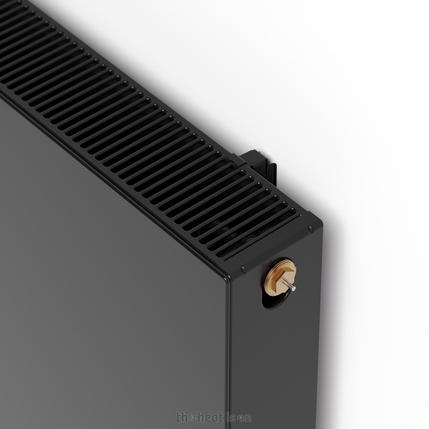 Terma SOLID, 600h x 800w(mm), 3785  BTUs Designer Radiator, RAL 9005 Matt Black