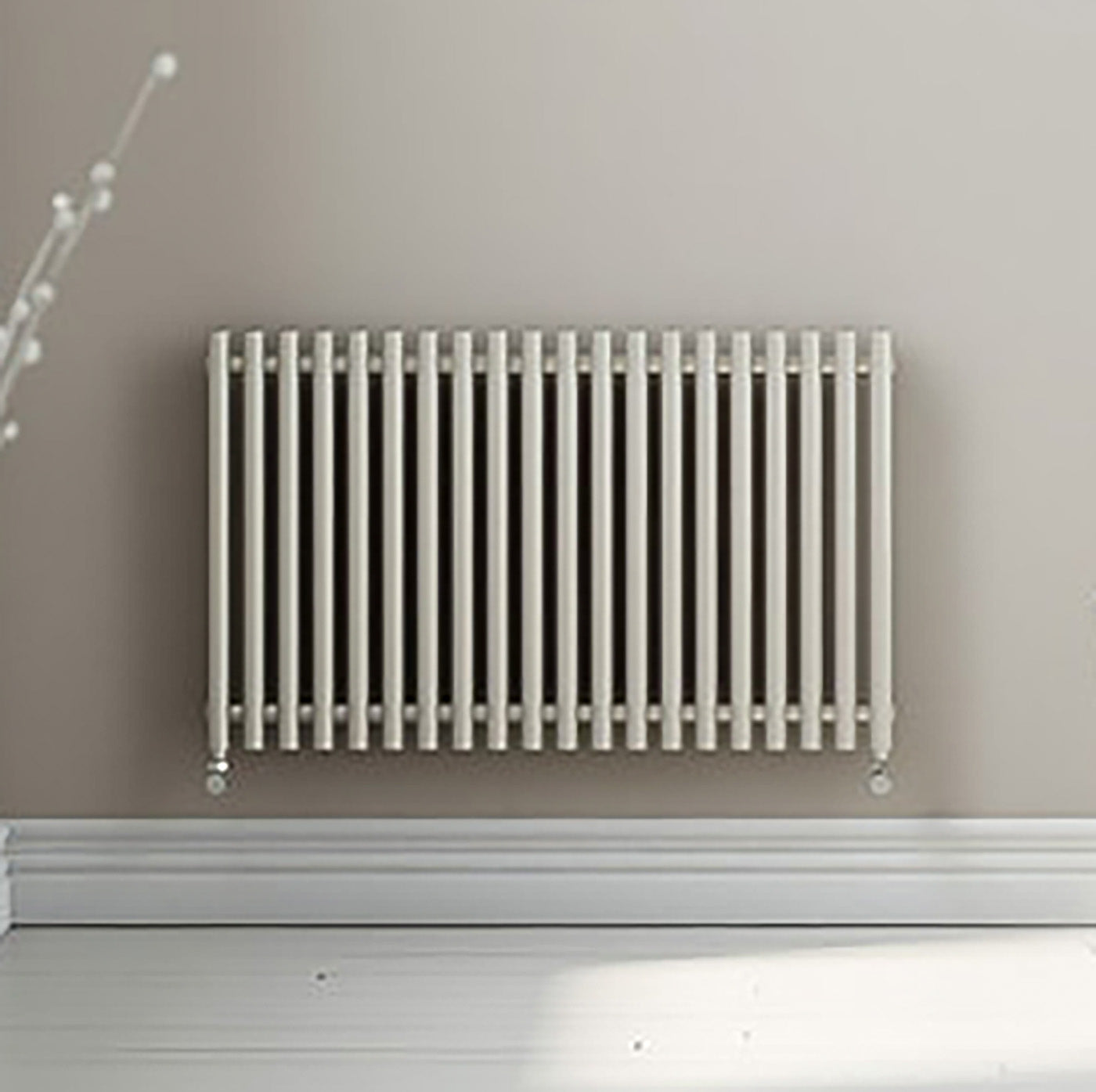 Terma TUNE VWD, 600h x 990w(mm), 4125 BTUs Horizontal Designer Radiator, RAL 9016 Soft Matt White
