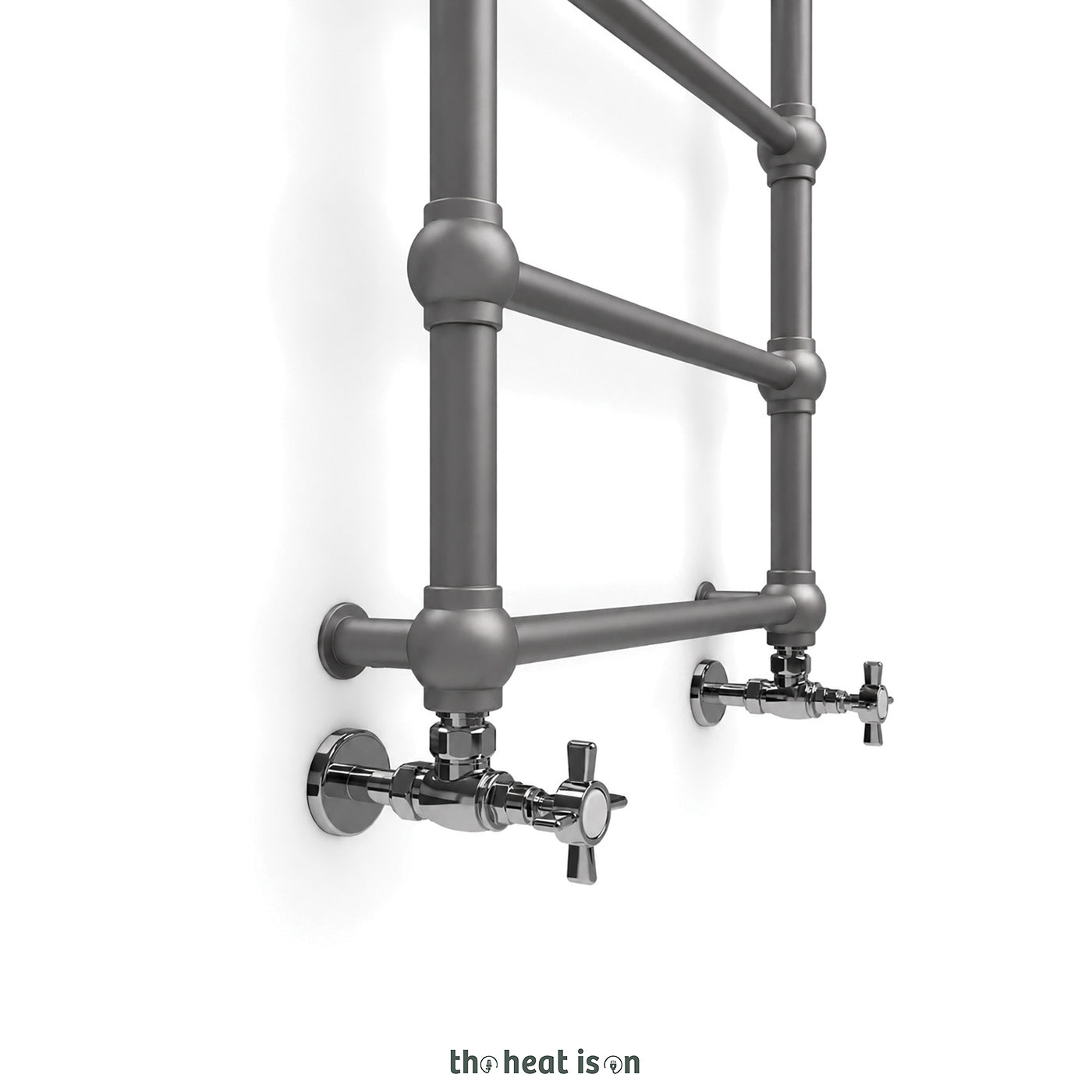 Terma RETRO, 800h x 504w(mm), 717 BTUs Heated Towel Rail, Raw Metal (premium wet paint)