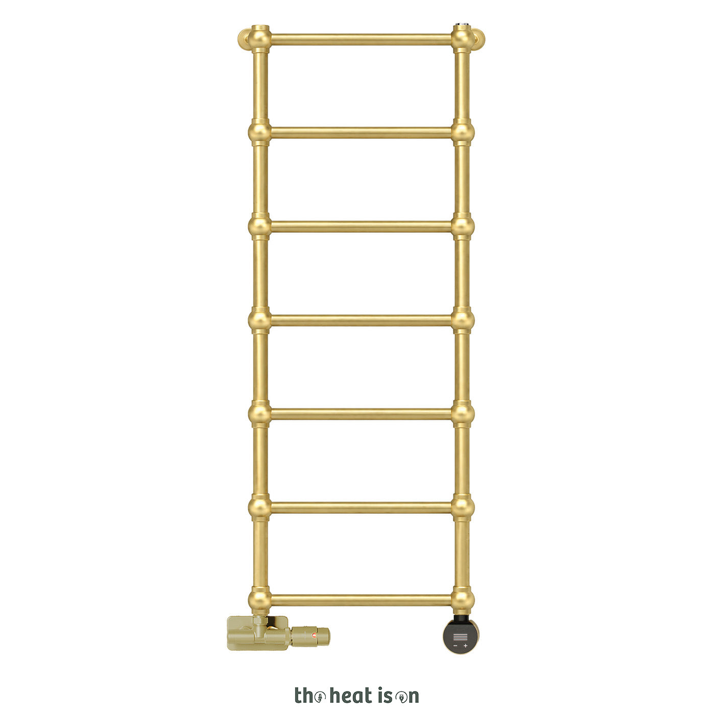 07-terma-retro-dual-fuel-towel-rail-1170h-x-504wmm-1051-btus-300w-brass-premium-wet-paint-with-unico-dual-fuel-valve-in-brass-veo-black-brass-wi-fi-element-30-60-c