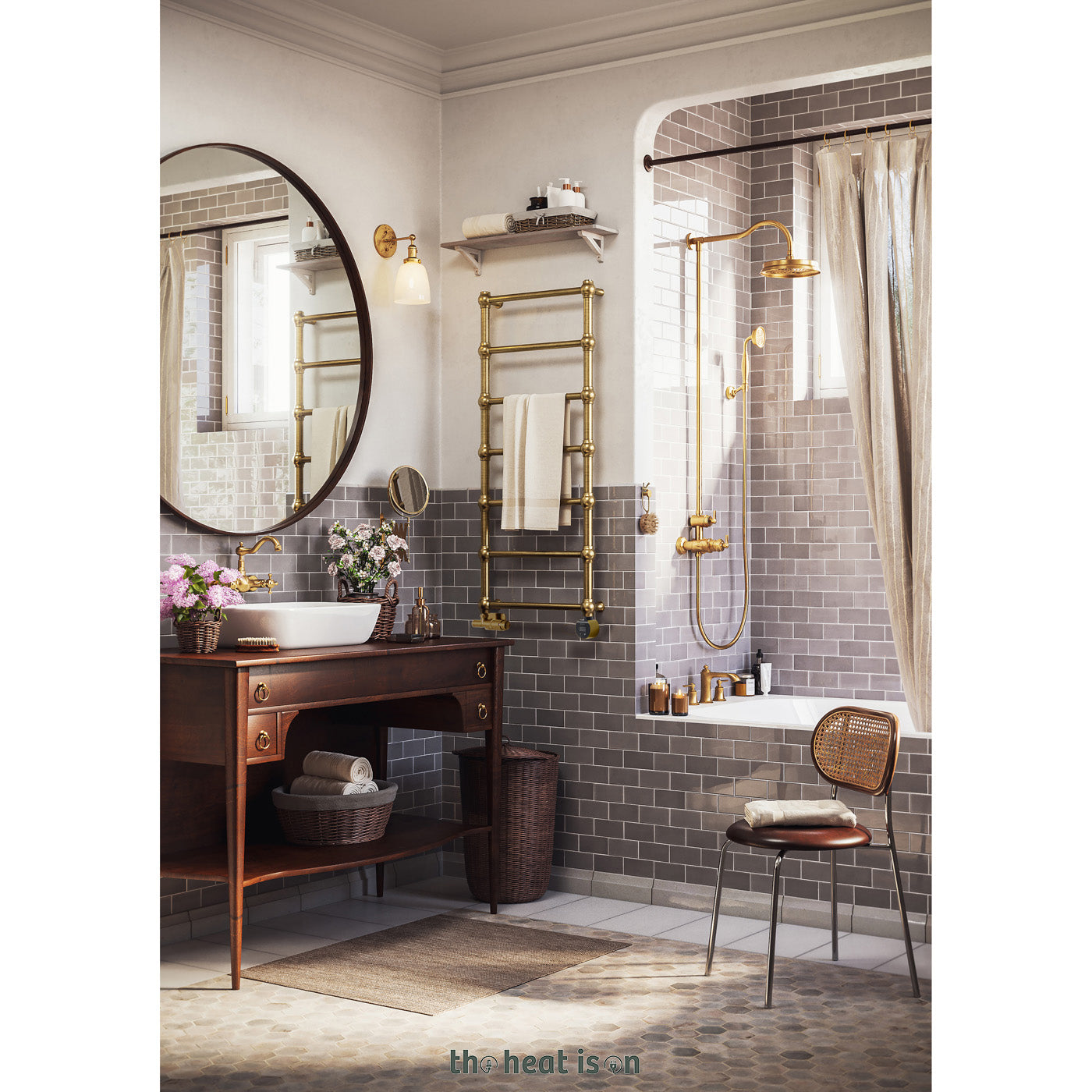07-terma-retro-dual-fuel-towel-rail_-1170h-x-504w_mm_-1051-btus_-300w_-blackened-brass-_premium-wet-paint_-_with-unico-dual-fuel-valve-in-brass-_-veo-black-_brass-wi-fi-element_-30-60