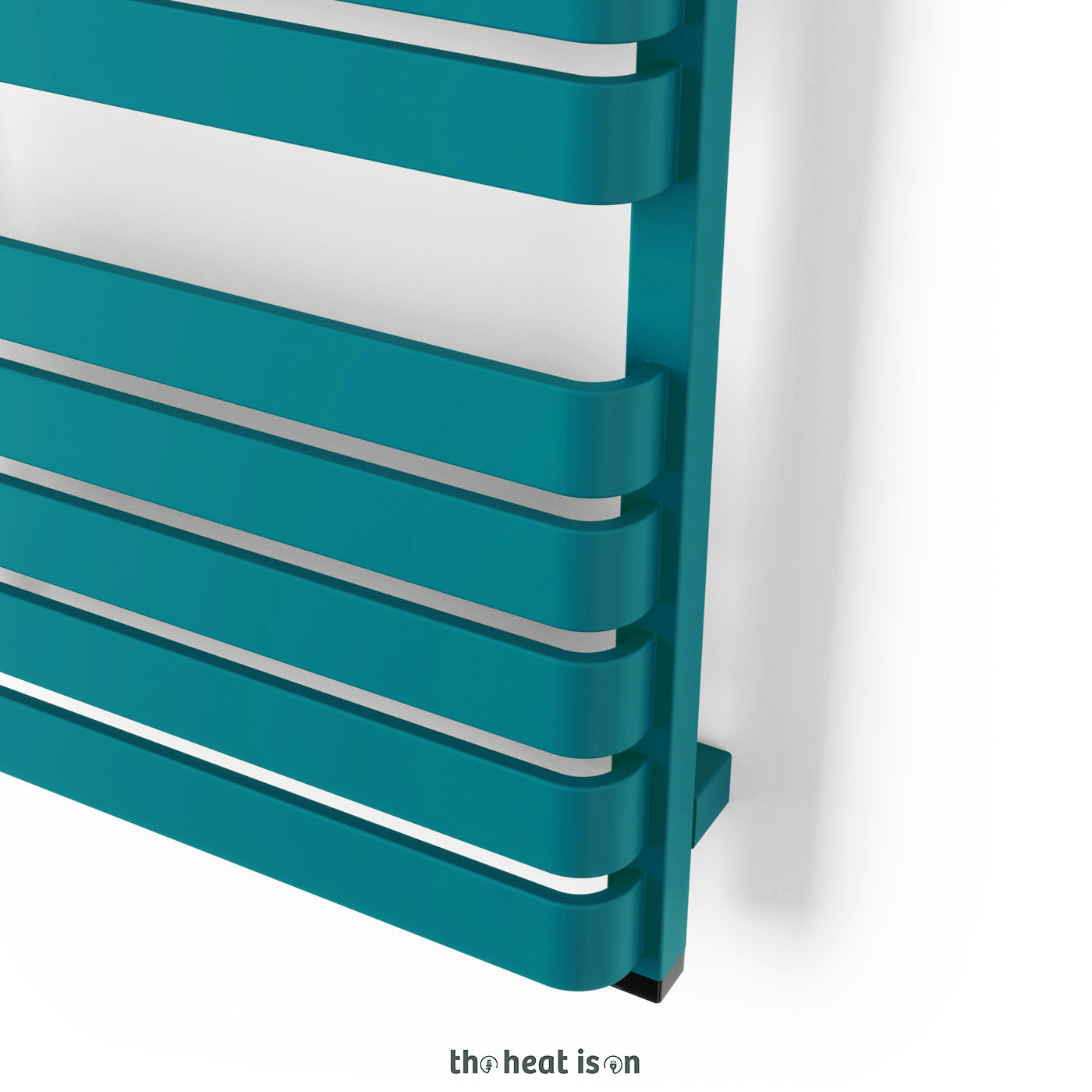 07-terma-warp-t-one-dual-fuel-towel-rail-1695Xh-x-500wmm-2887-btus-800w-matt-teal-ral-5018-with-unico-dual-fuel-valve-in-chrome-internal-one-element-45-60oc