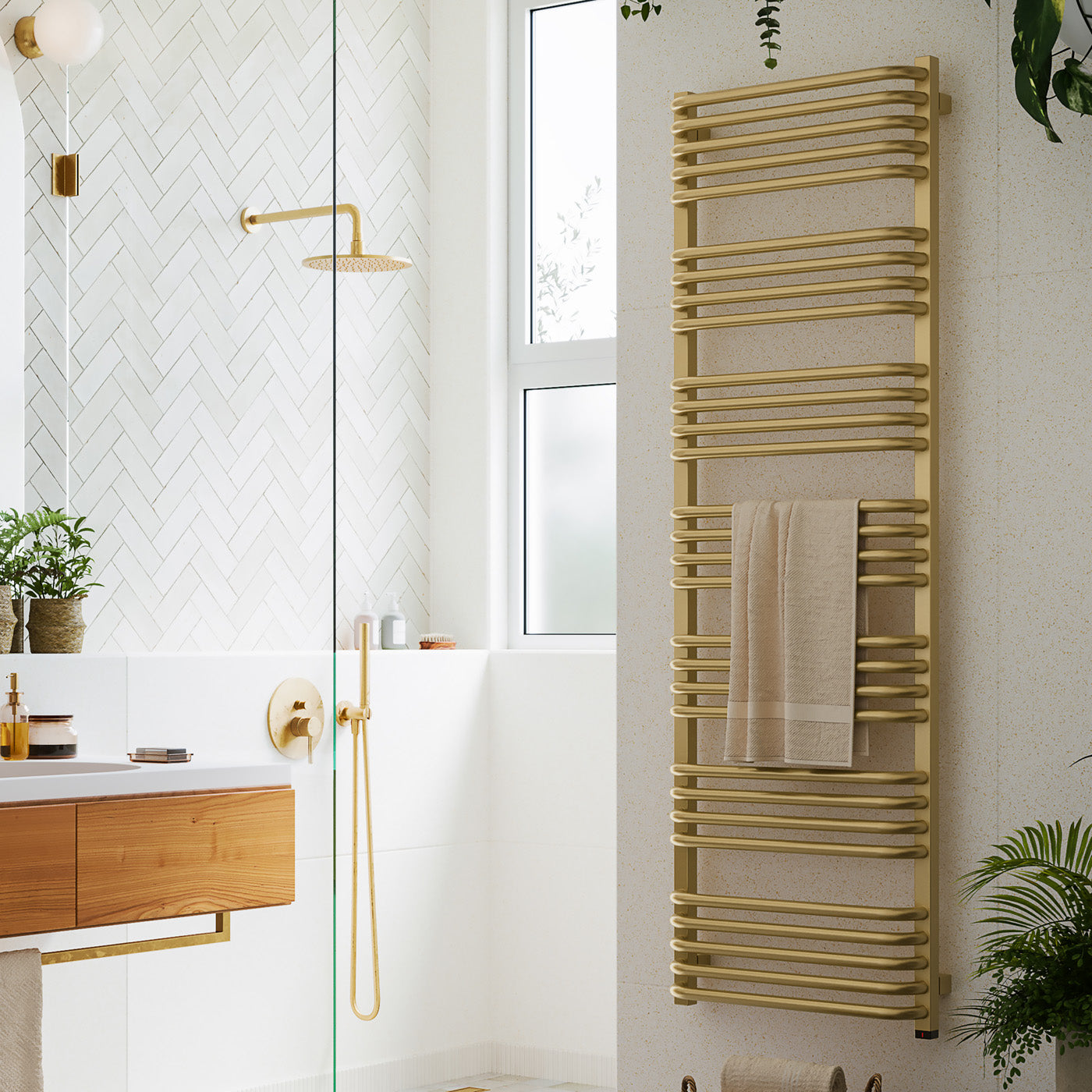 07_Terma-ALEX-ONE-_-45_60-deg._-1580h-x-500w_mm_-800w-Electric-Towel-Rail_-Matt-Brass