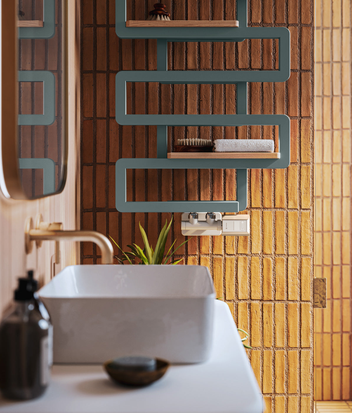 07_Terma-BOOKIE_-655h-x-500w_mm_-1278-BTUs-Heated-Towel-Rail_-Anodic-Malachite-Green