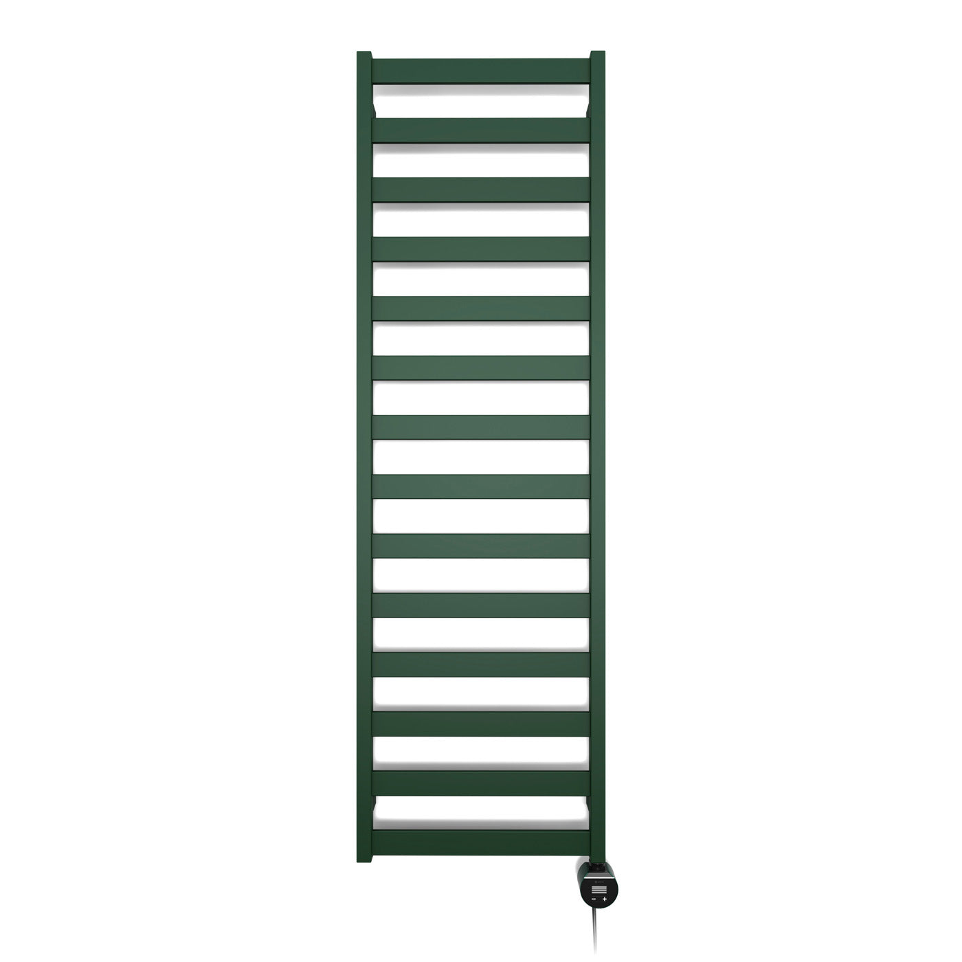 07_Terma-VIVO-_Wi-Fi_-15-28-deg._-1630h-x-500w_mm_-600w-Electric-Towel-Rail_-Matt-Green-_RAL-6028_-_matching-colour-element